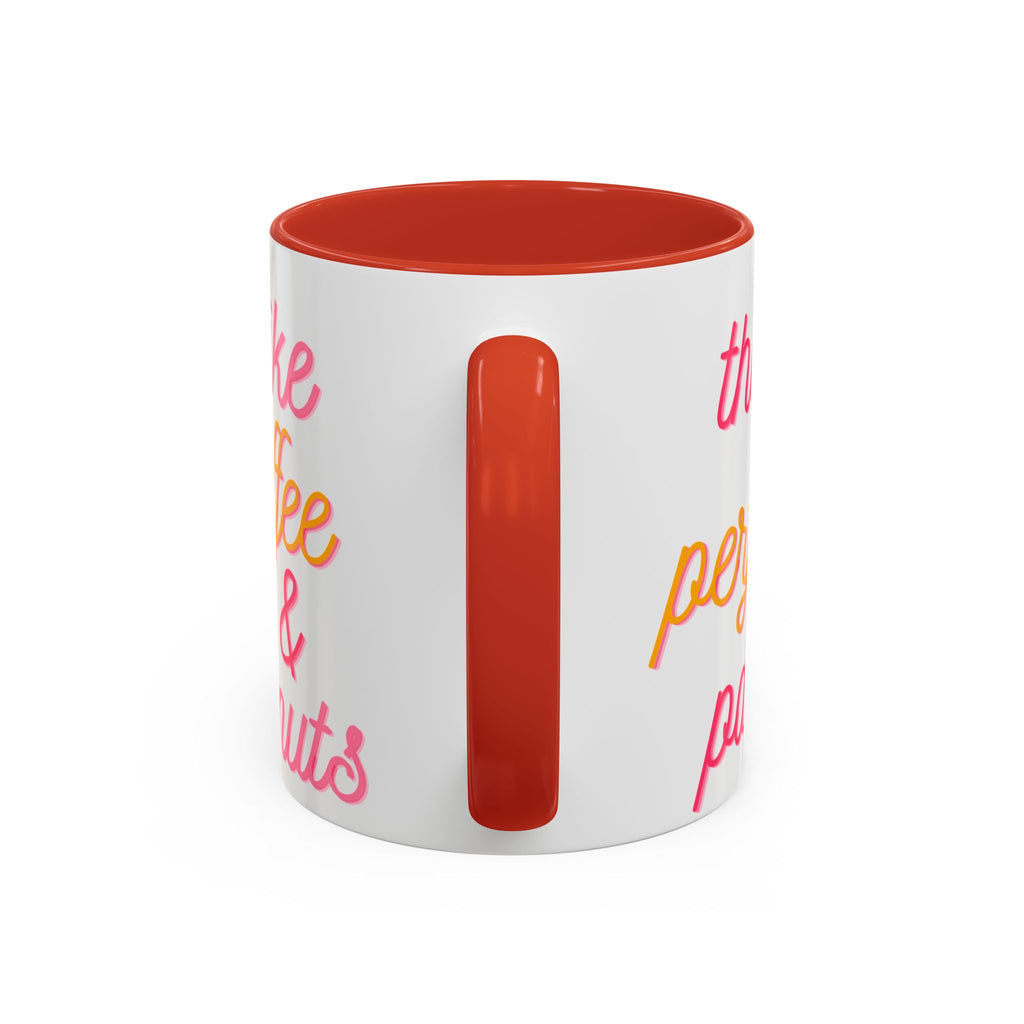 Like Coffee & Donuts Accent Coffee Mug — Cute Donut & Coffee Cup Design (11/15oz)