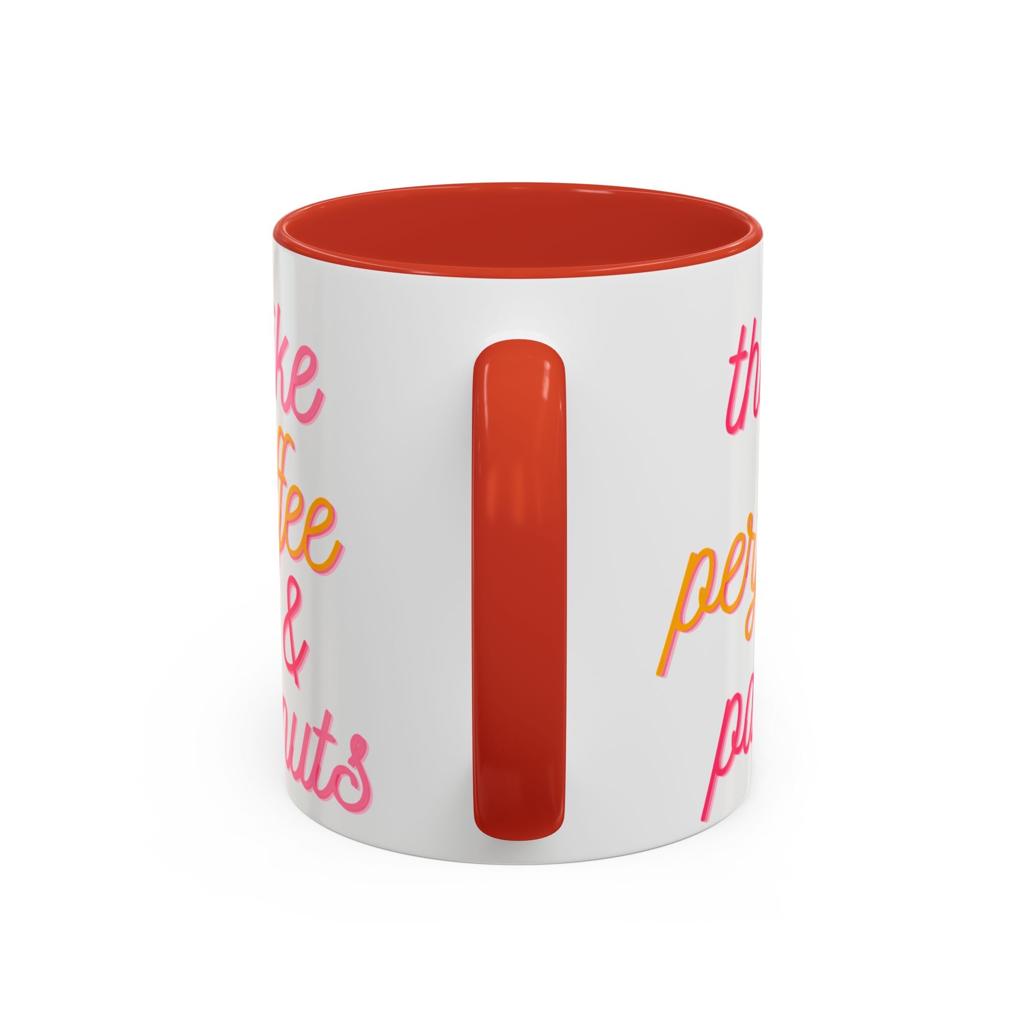 Like Coffee & Donuts Accent Coffee Mug — Cute Donut & Coffee Cup Design (11/15oz)