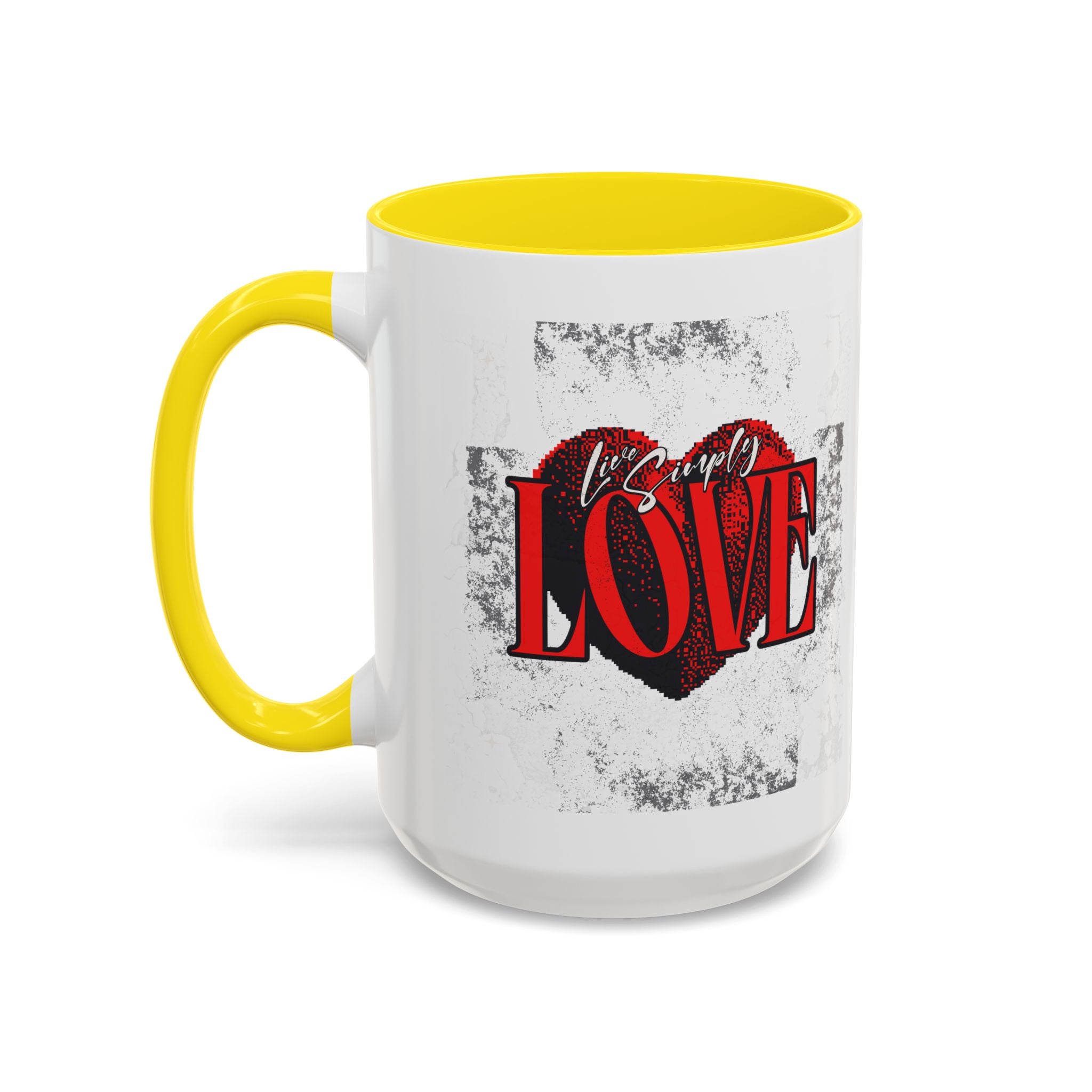 Love Accent Coffee Mug - Perfect Gift for Valentine's Day, Romantic Gift, Heart Mug, Coffee Lovers, Personalized Mug