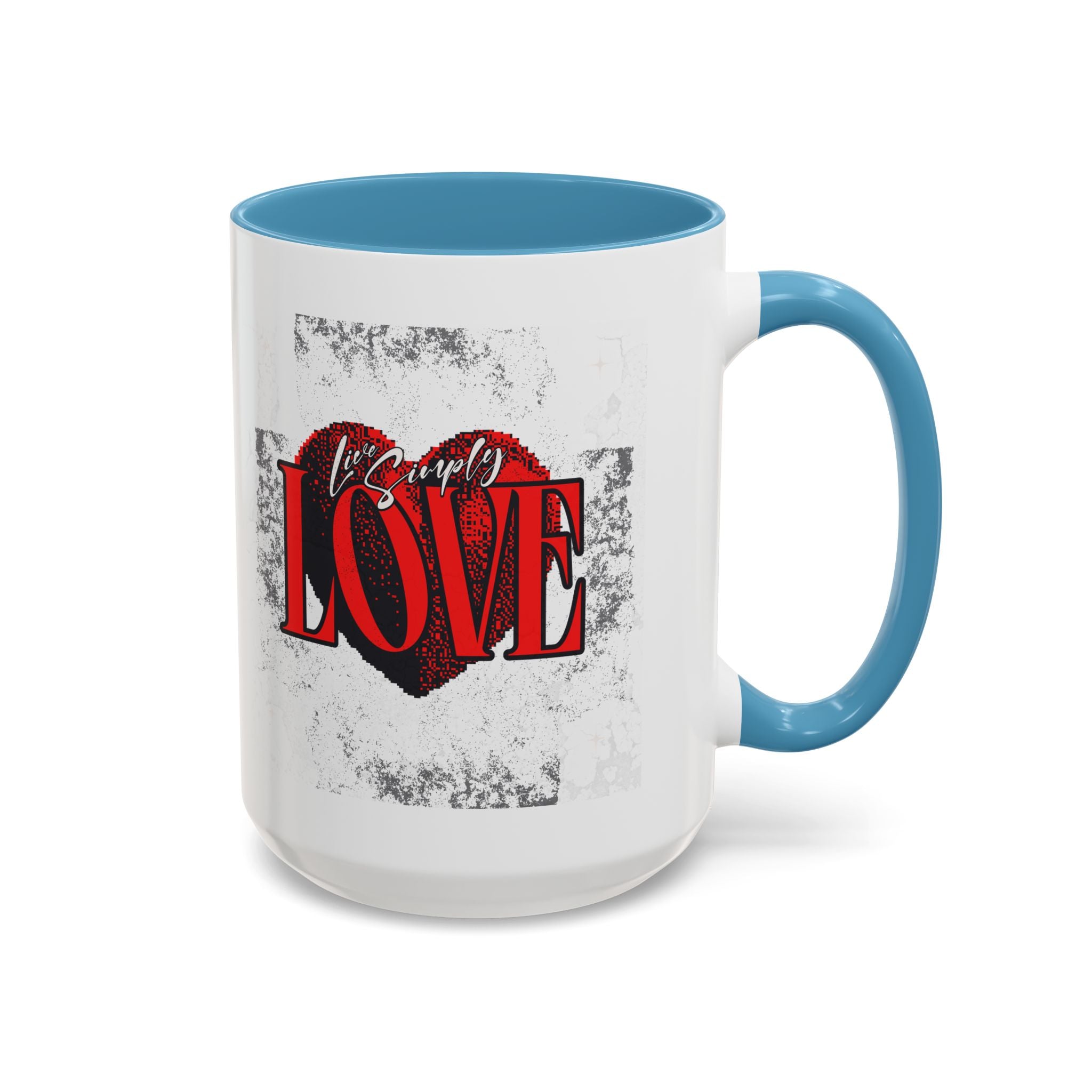 Love Accent Coffee Mug - Perfect Gift for Valentine's Day, Romantic Gift, Heart Mug, Coffee Lovers, Personalized Mug