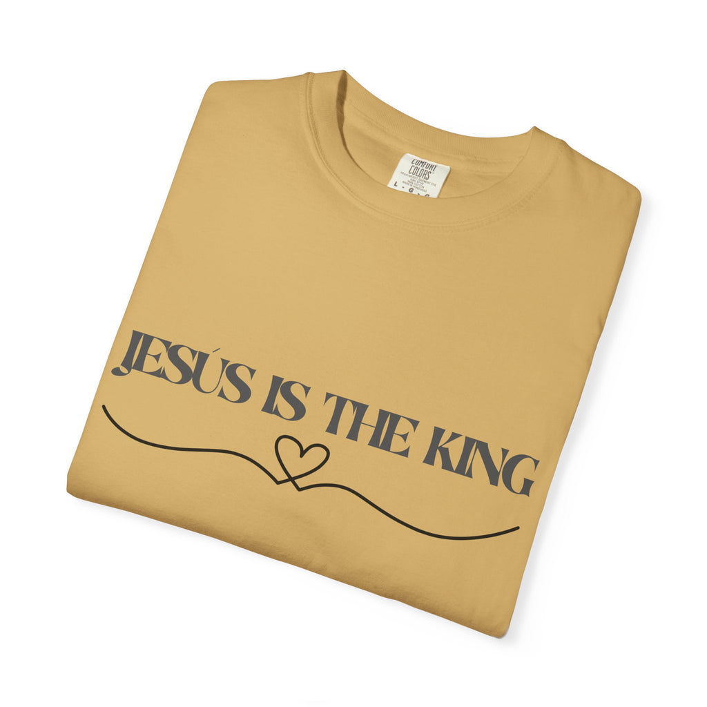 Jesus Is The King T-Shirt — Christian Faith Tee with Heart Accent