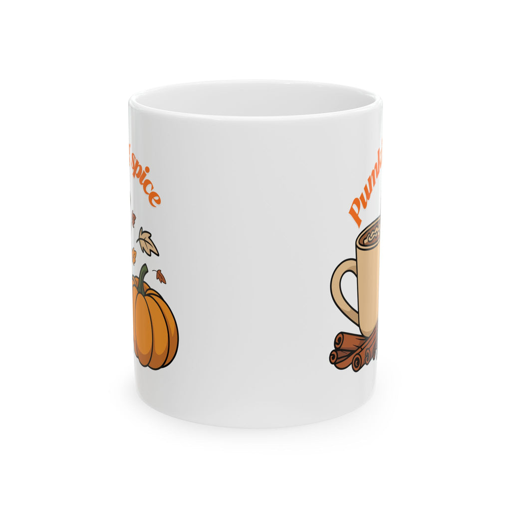 Fall Pumpkin Spice Ceramic Mug | Cozy Autumn Mug, Coffee Lover Gift, Home Decor, Fall Decor, Seasonal Drinkware