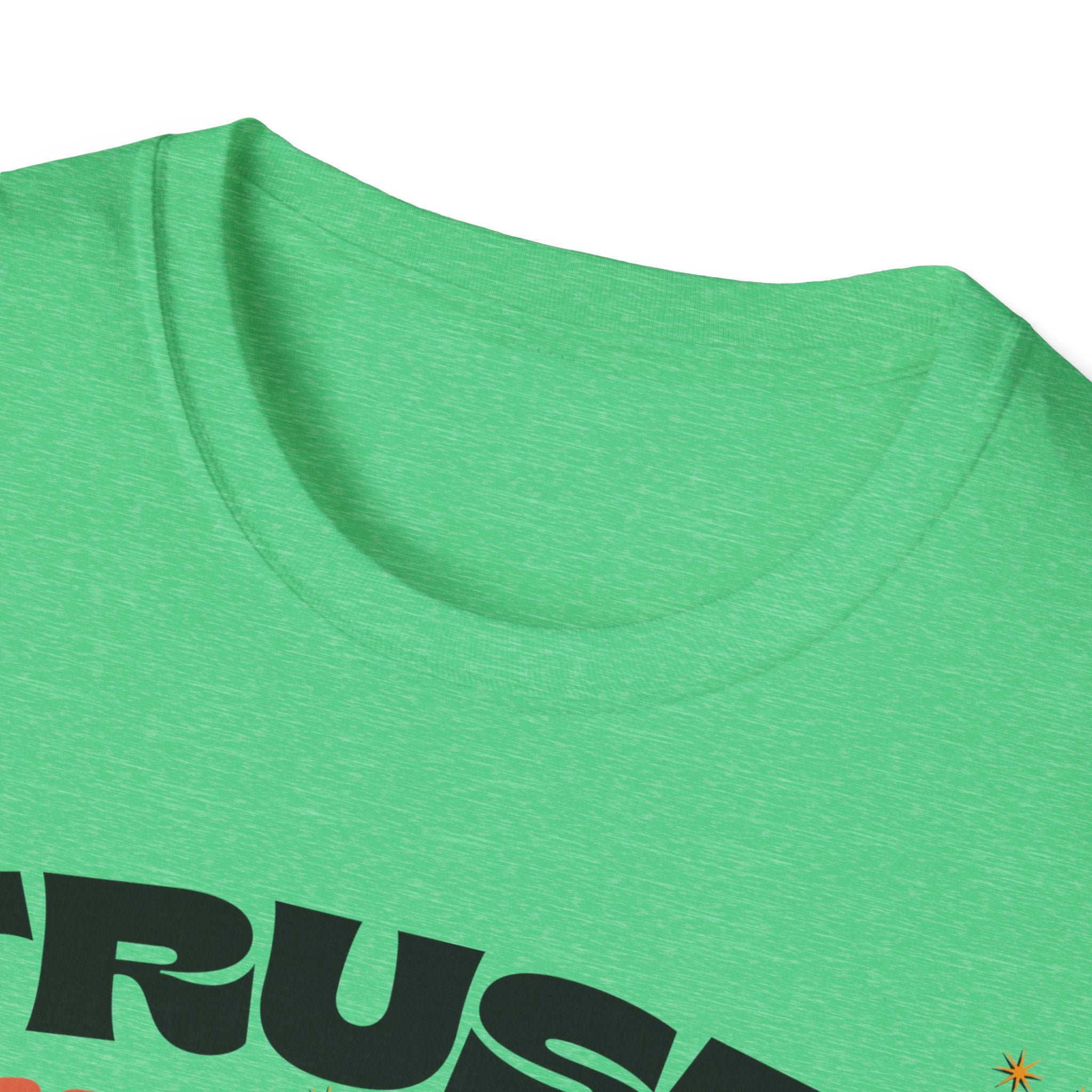 Trust The Process Heart T-Shirt — Positive Motivation Tee with Mushroom & Mosaic Heart Design