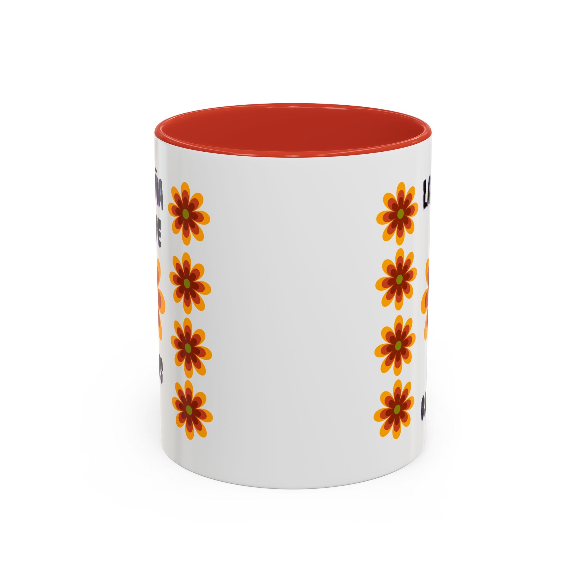 Bright Floral Accent Coffee Mug for Gifts, Home Decor, Coffee Lovers, Spanish Quote, Perfect for Special Occasions