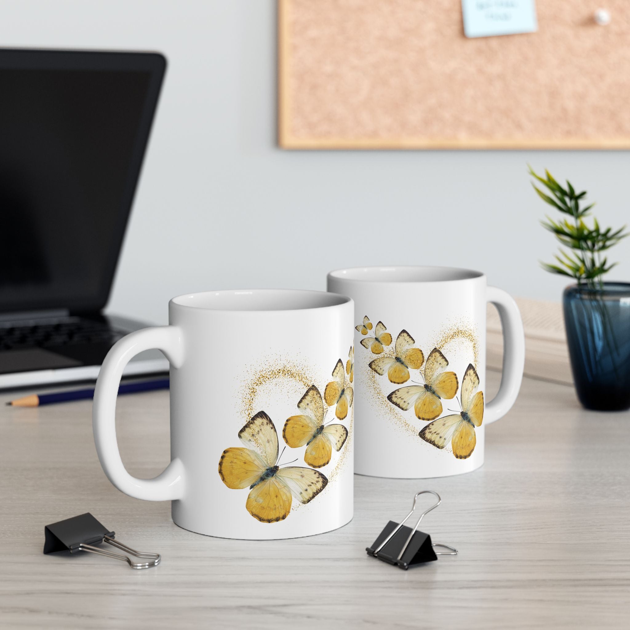 butterflyPower Ceramic Mug, butterfly Coffee Cup, Nature Lover Gift, Tea Mug, Home Decor, Gift for Her