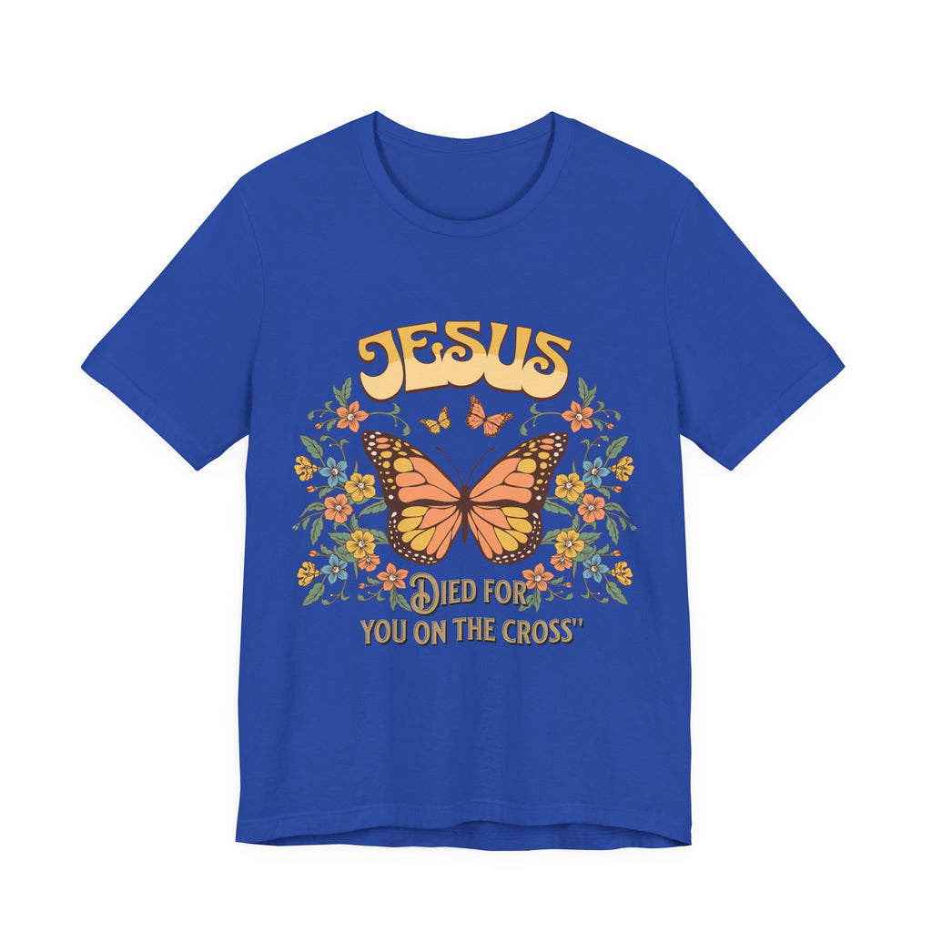 Jesus Butterfly Tee, Vintage Inspired Christian Unisex T-Shirt, Faith Apparel, Religious Gift, Casual Wear