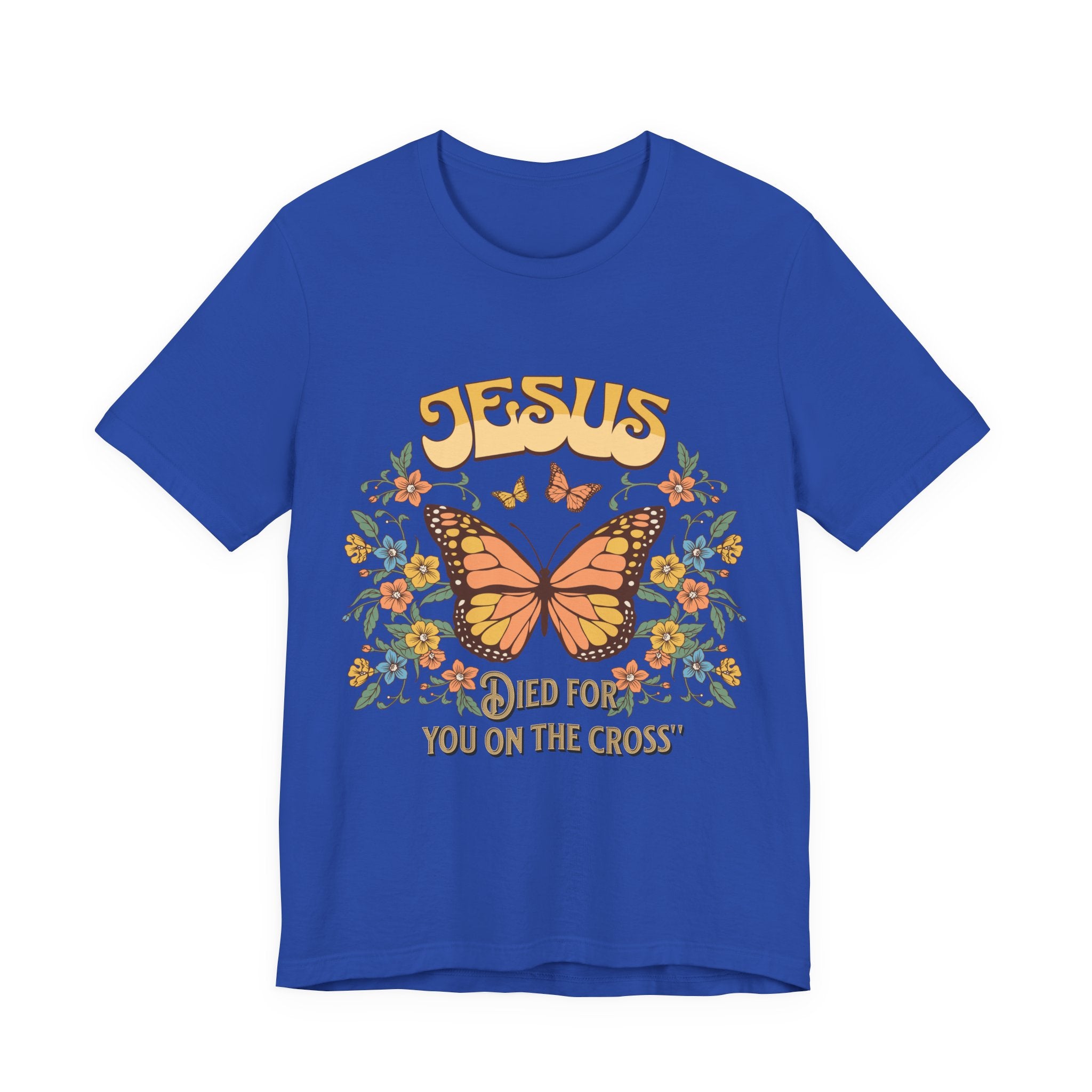 Jesus Butterfly Tee, Vintage Inspired Christian Unisex T-Shirt, Faith Apparel, Religious Gift, Casual Wear