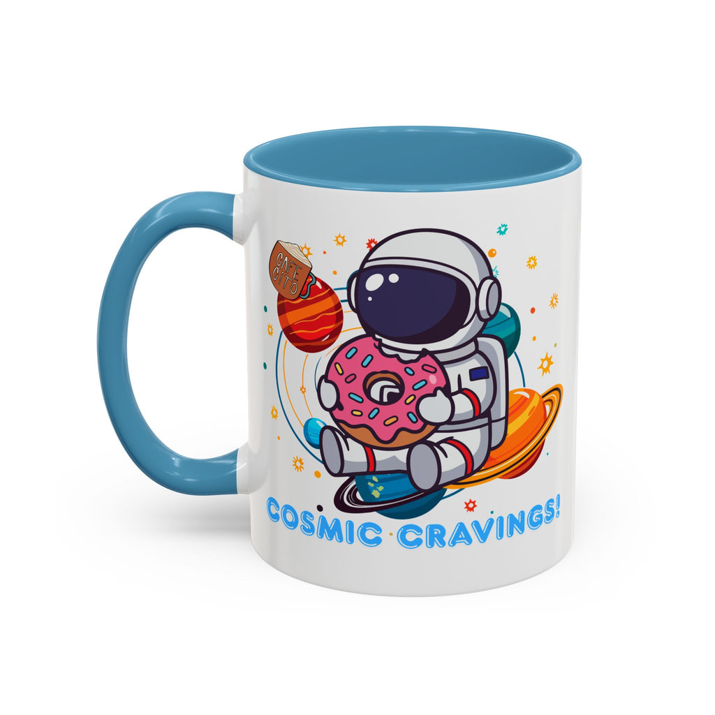 Cosmic Cravings Coffee Mug, Space-Themed Drinkware, Cute Astronaut Gift, Fun Kitchen Decor, Perfect for Space Lovers!