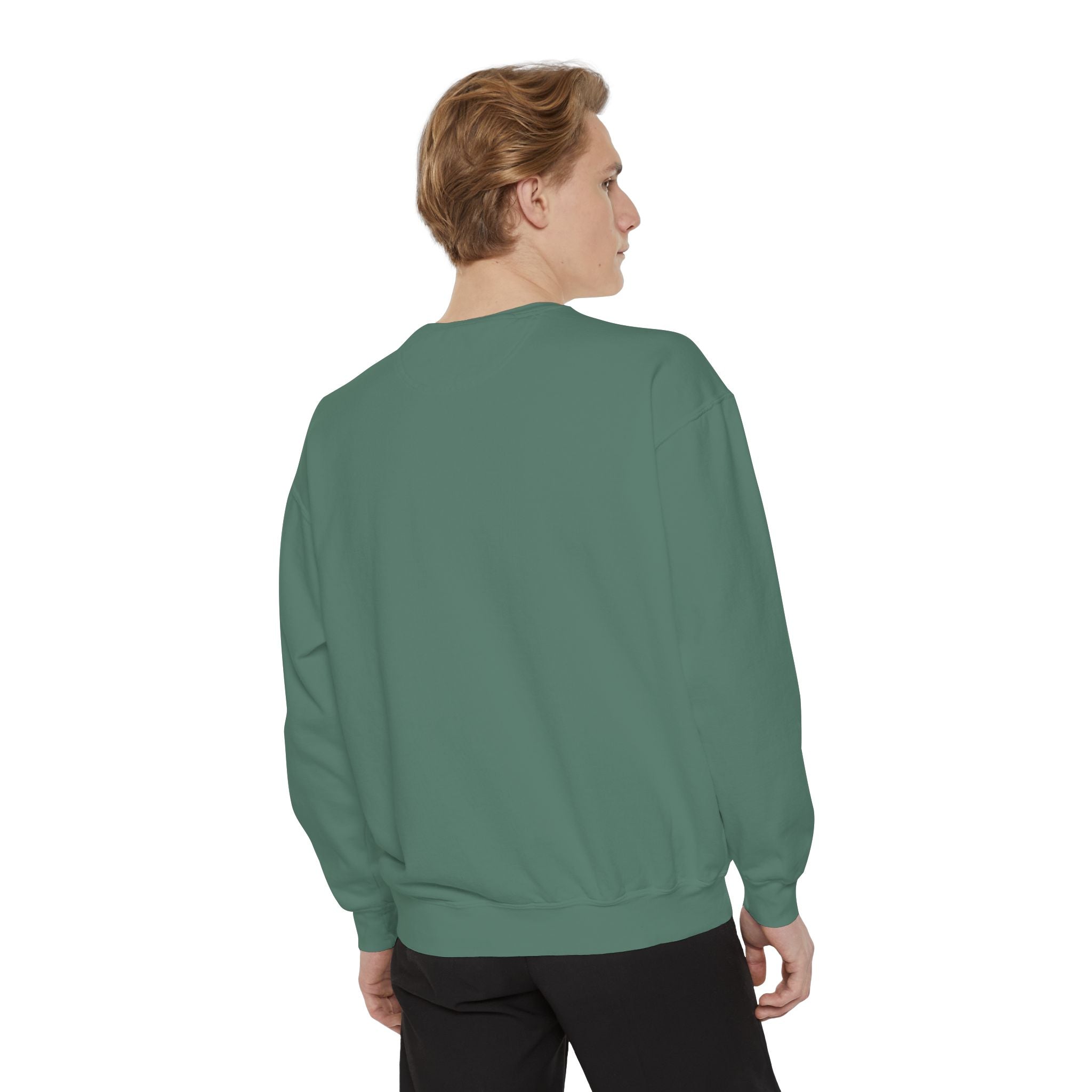 Smiley Face Sweatshirt - Always Smile, Unisex Garment-Dyed Sweatshirt, Cozy Casual Wear, Fall Layering, Gift for Friends, Cheerful Apparel