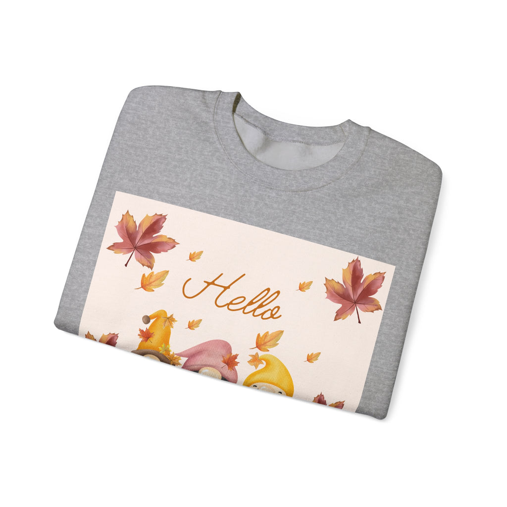 Hello Sunshine Fall Crewneck Sweatshirt, Cozy Autumn Apparel, Unisex Sweatshirt, Perfect for Thanksgiving, Gift for Nature Lovers