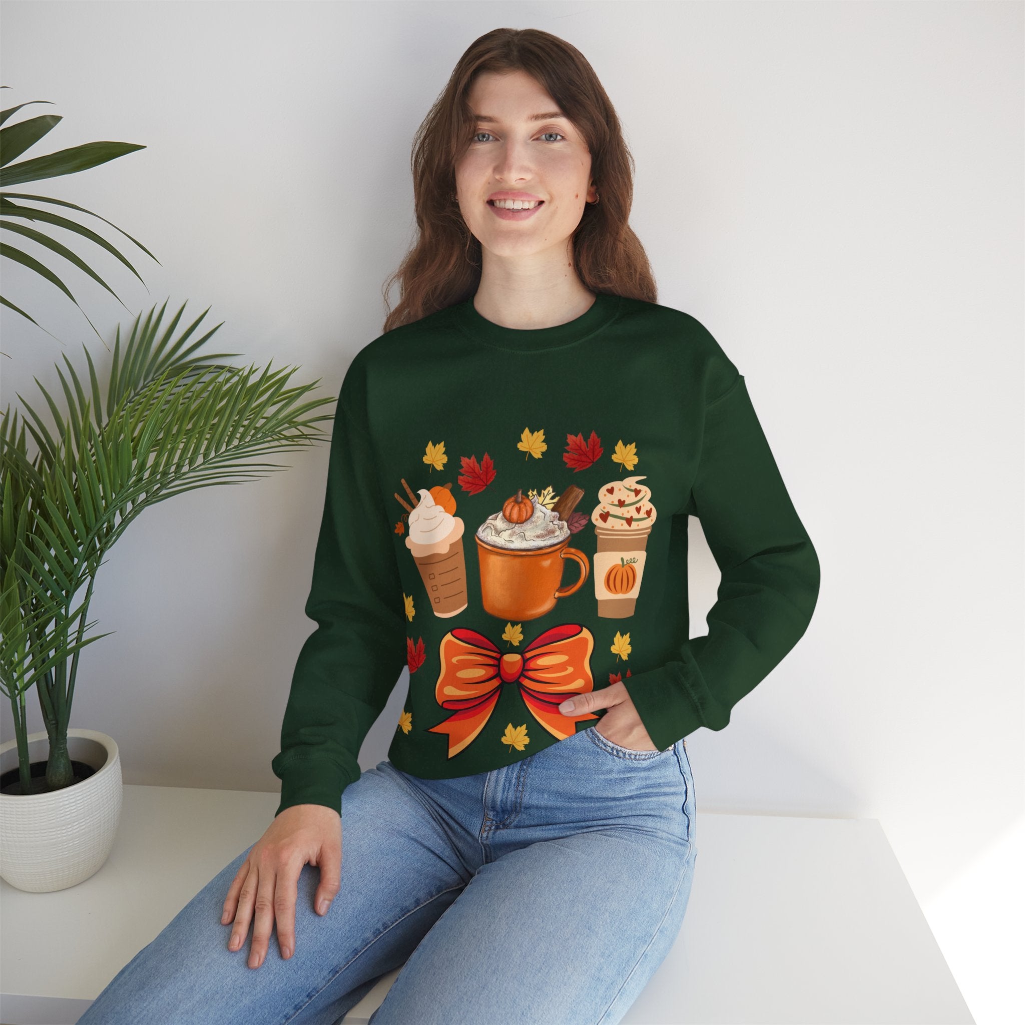 Autumn Vibes Sweatshirt, Cozy Crewneck for Fall, Pumpkin Spice Sweatshirt, Cute Gift for Thanksgiving, Warm Fashion Statement