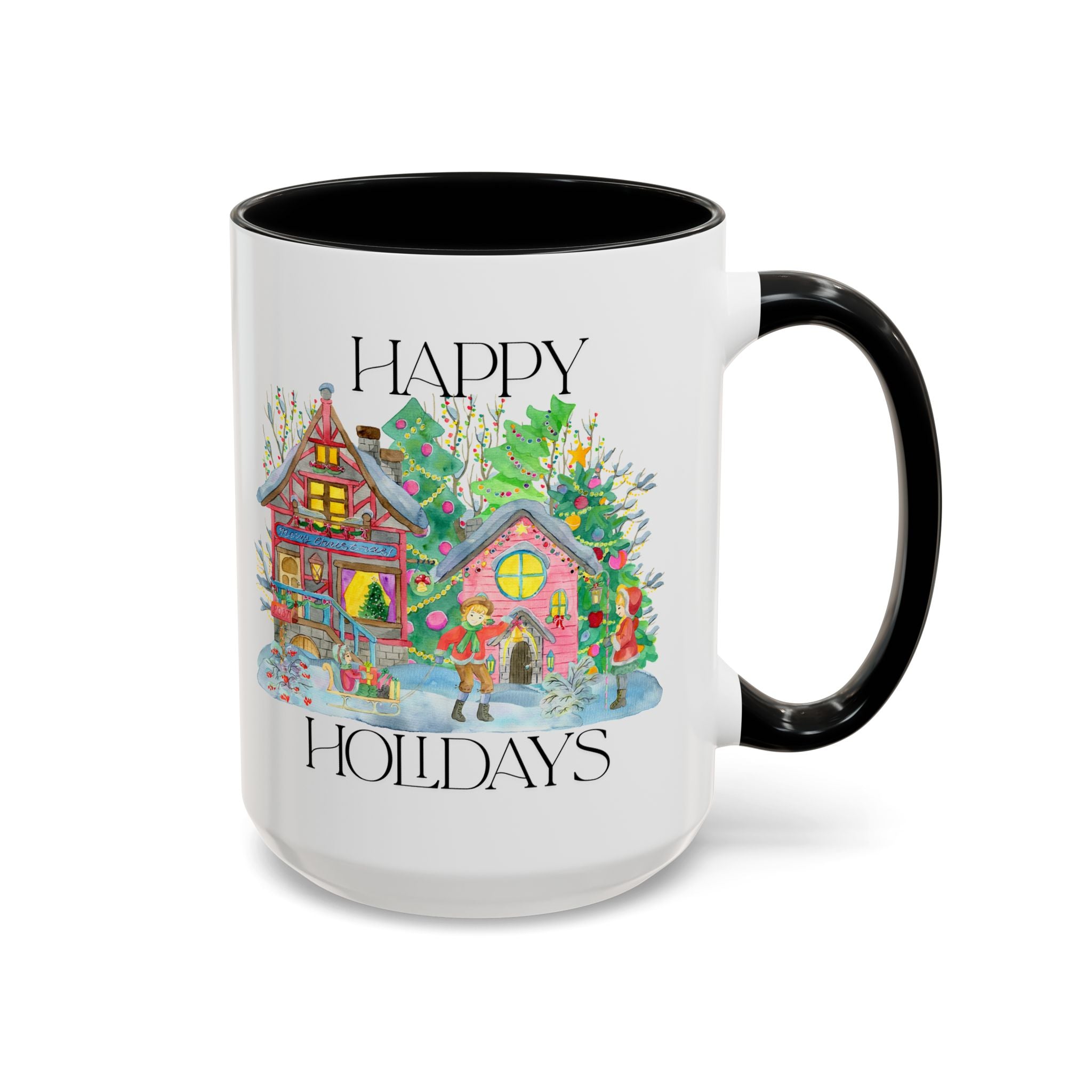 Festive Holiday Coffee Mug - Perfect Gift for Christmas, Winter Decor, Cozy Home Vibe, Holiday Gatherings, Cheerful Sips