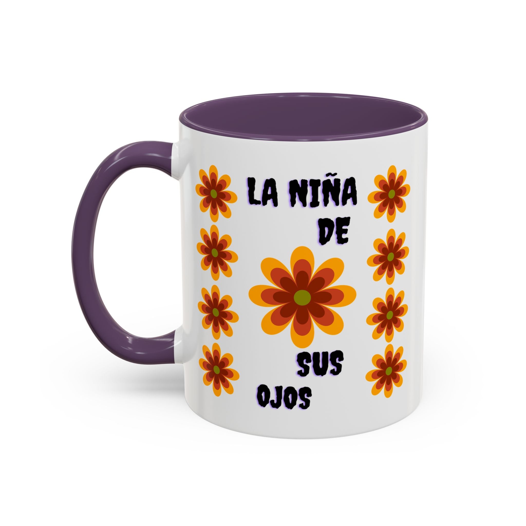 Bright Floral Accent Coffee Mug for Gifts, Home Decor, Coffee Lovers, Spanish Quote, Perfect for Special Occasions