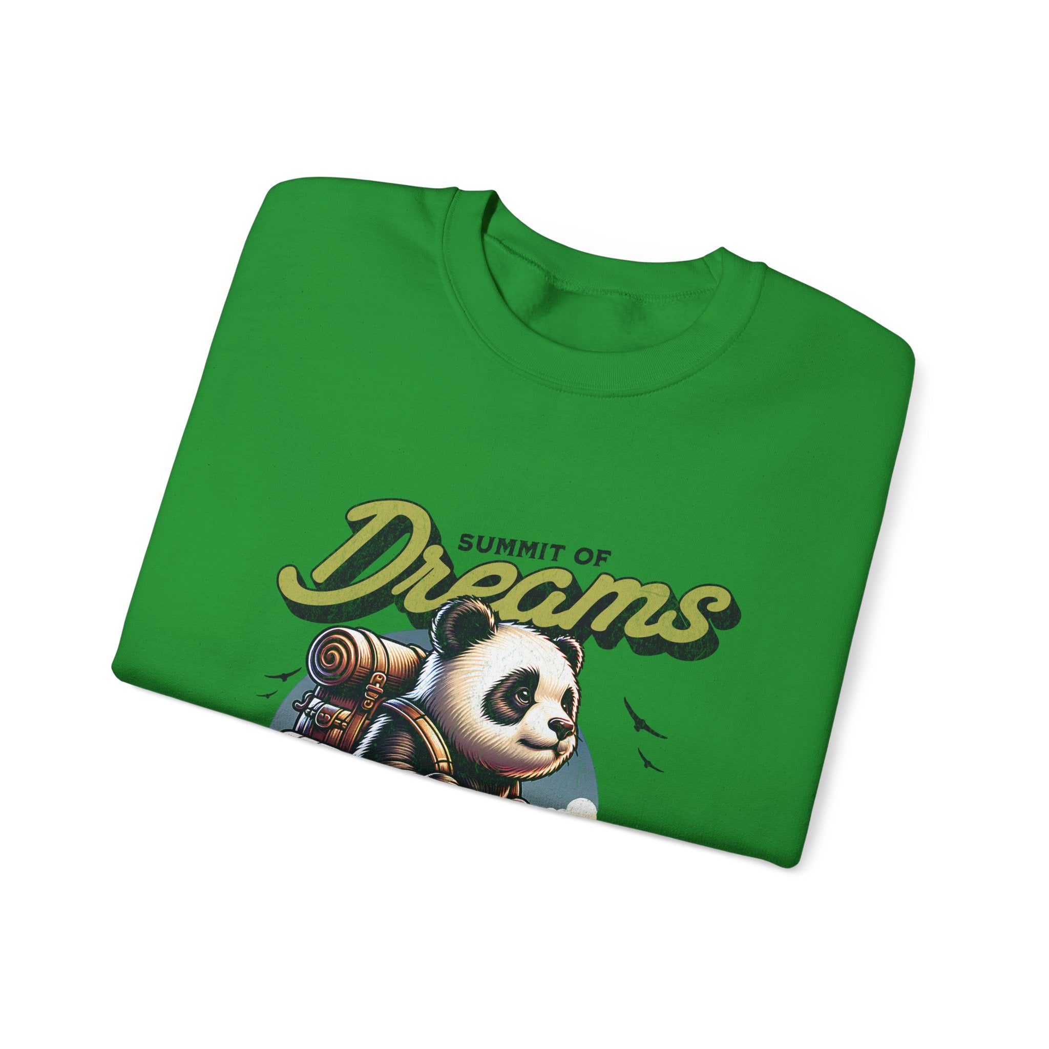 Cozy Panda Adventure Sweatshirt | Summit of Dreams Crewneck for Outdoor Enthusiasts, Gift for Nature Lovers, Unisex Sweatshirt