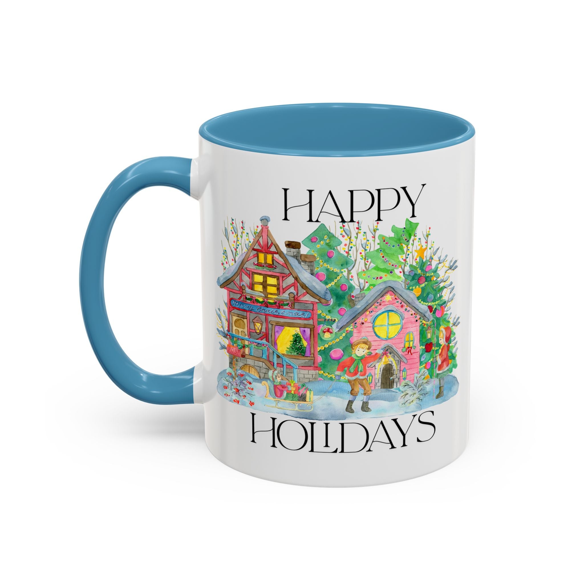 Festive Holiday Coffee Mug - Perfect Gift for Christmas, Winter Decor, Cozy Home Vibe, Holiday Gatherings, Cheerful Sips