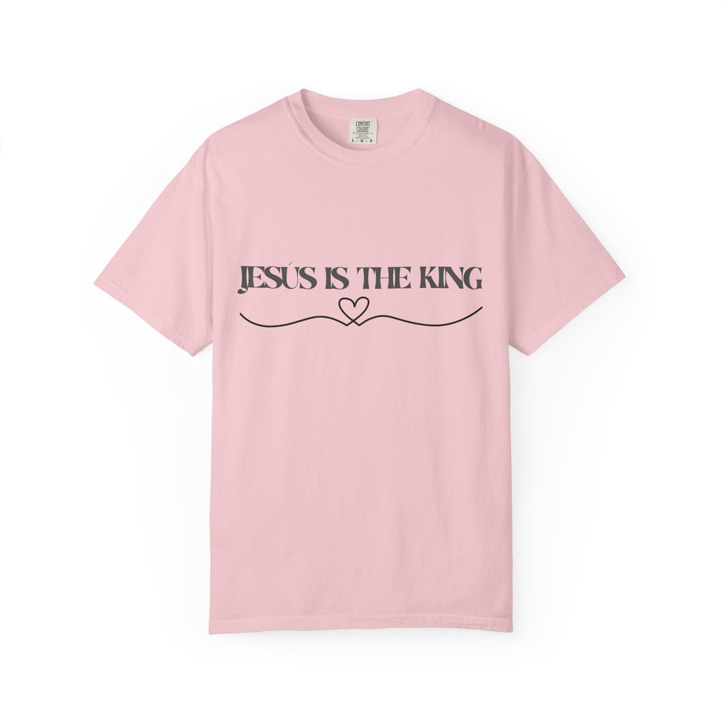 Jesus Is The King T-Shirt — Christian Faith Tee with Heart Accent