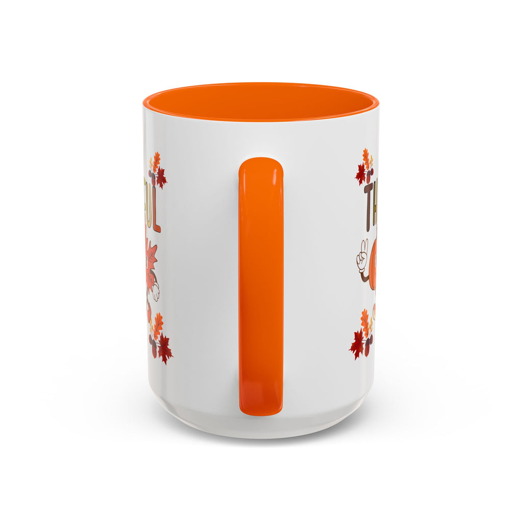 Gratitude Coffee Mug, Thankful Autumn Ceramic Cup, Thanksgiving Gift, Seasonal Drinkware, Fall Decor