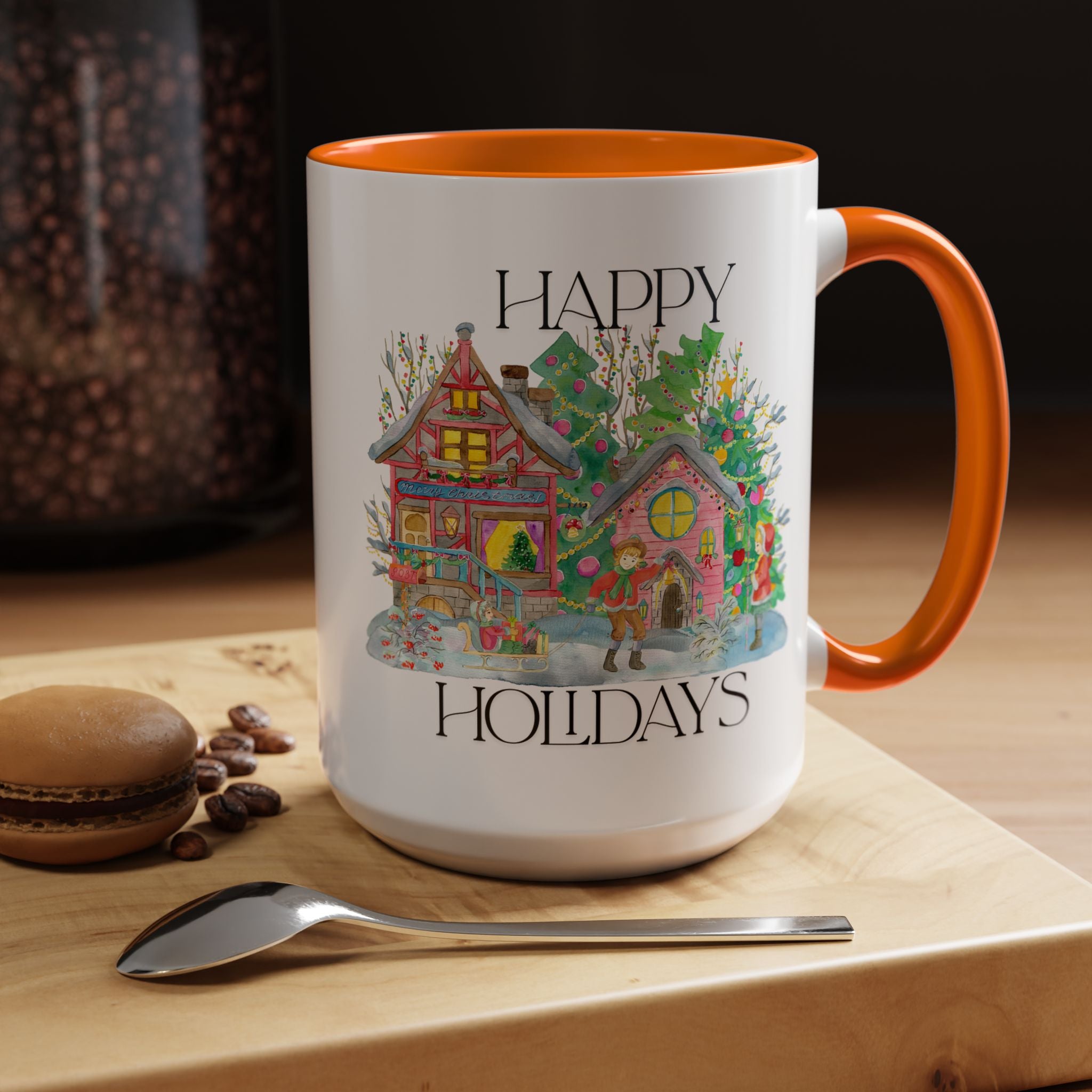 Festive Holiday Coffee Mug - Perfect Gift for Christmas, Winter Decor, Cozy Home Vibe, Holiday Gatherings, Cheerful Sips