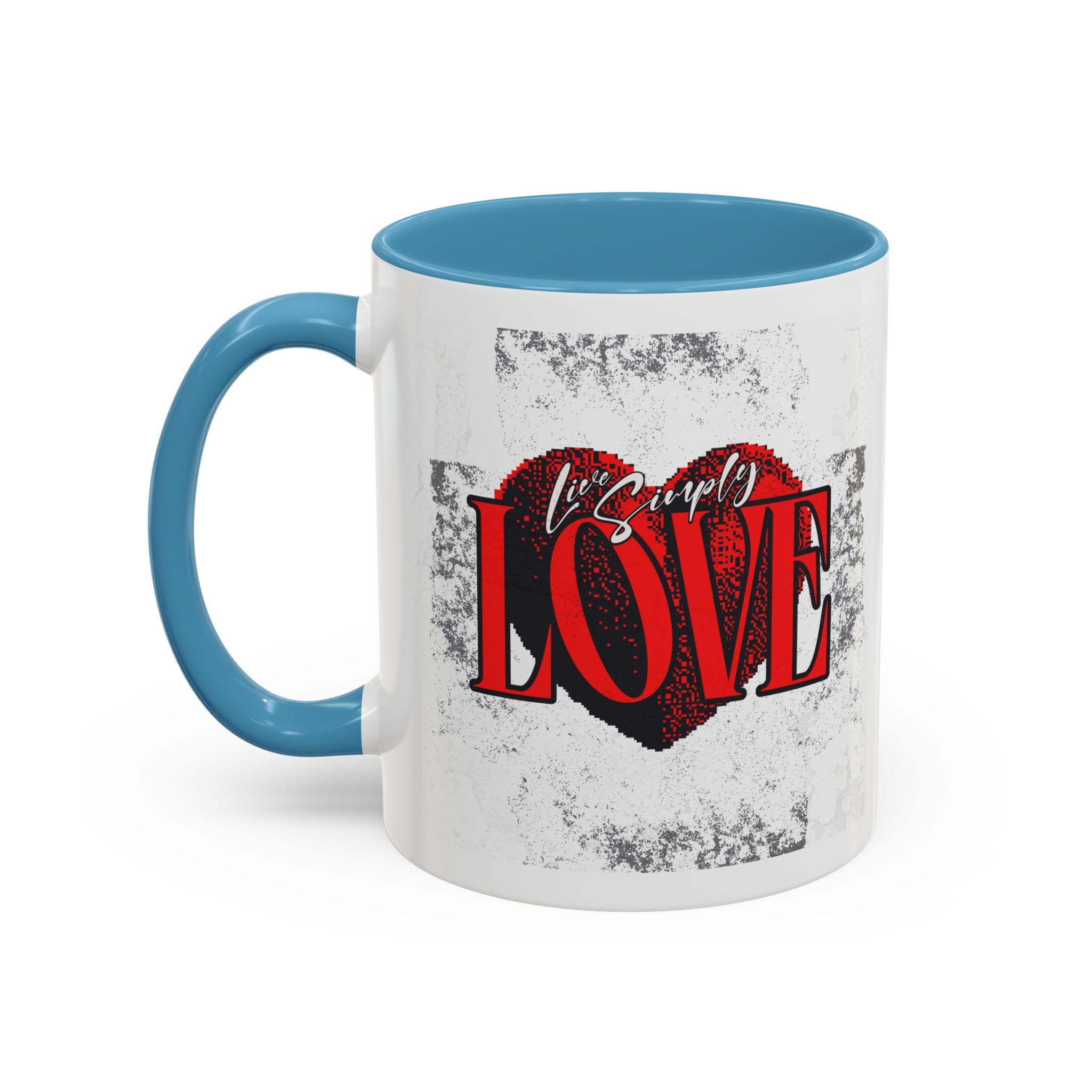 Love Accent Coffee Mug - Perfect Gift for Valentine's Day, Romantic Gift, Heart Mug, Coffee Lovers, Personalized Mug