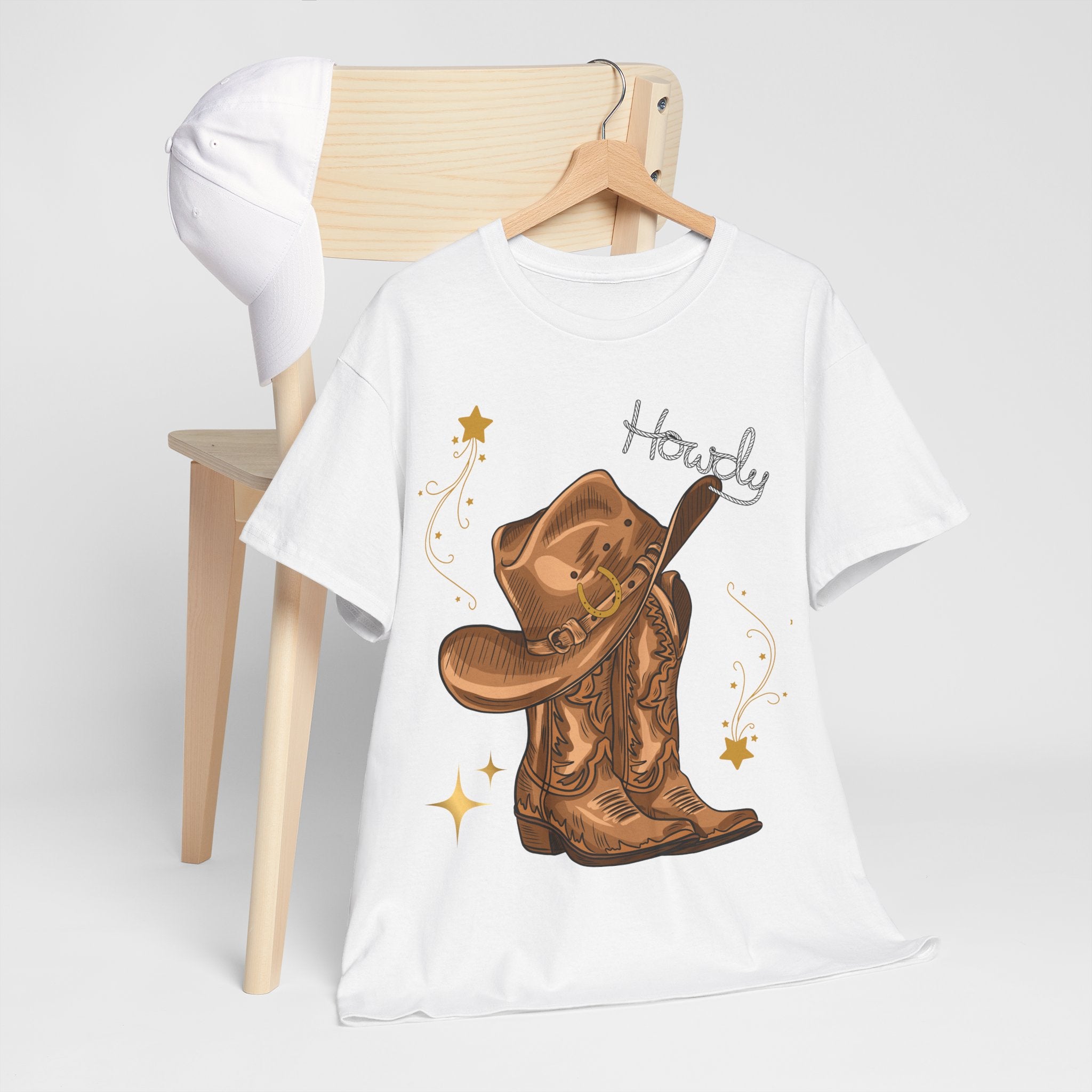 Howdy Cowboy Tee, Western Style Shirt, Unisex Cotton T-Shirt, Country Music Apparel, Rodeo Gift, Casual Everyday Wear