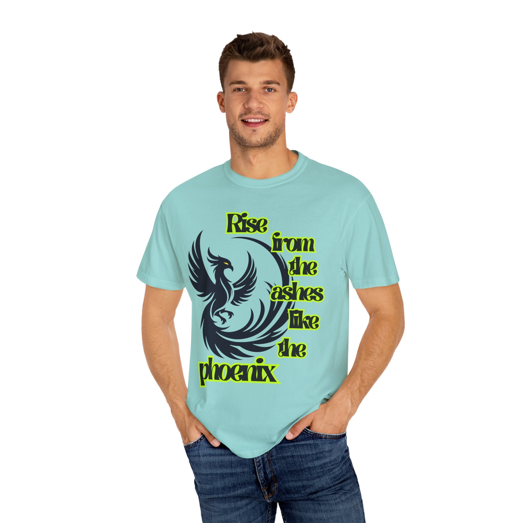 Phoenix Graphic Unisex T-shirt - Empowering 'Rise from the ashes like the phoenix' Design, Casual Wear, Gift for Resilience, [...]