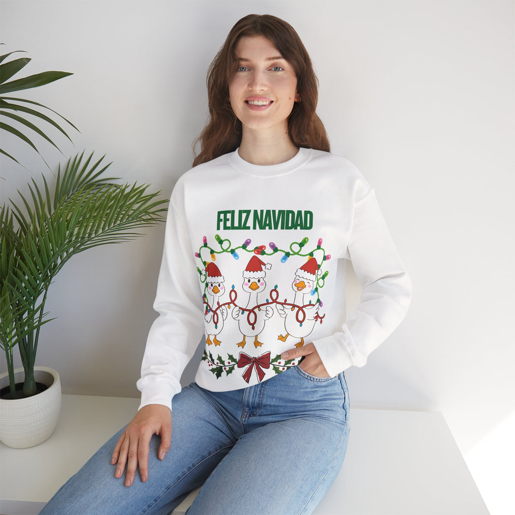 Festive Holiday Sweatshirt - Merry Christmas Crewneck, Cozy Winter Apparel, Ugly Sweater Alternative, Gift Idea for Her and Him