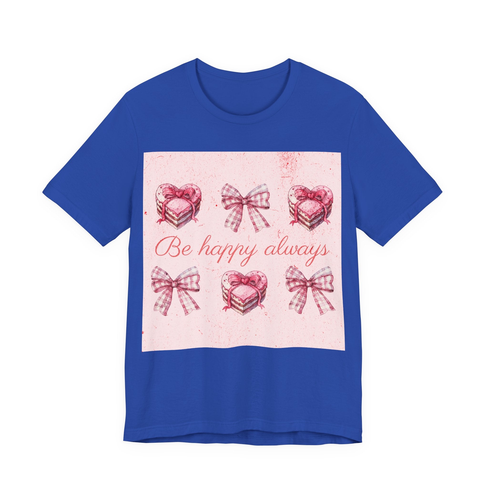 Happy Hearts Tee, Casual Gift T-Shirt, Positive Vibes Shirt, Birthday Outfit, Everyday Wear, Cheerful Top