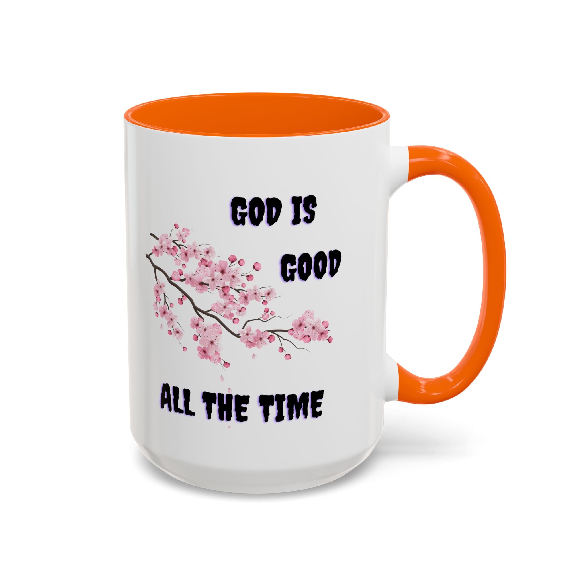 Inspirational Coffee Mug - God is Good, Floral Design, Gift for Faith Friends, Perfect for Mother's Day, Church Gatherings, Daily Motivation