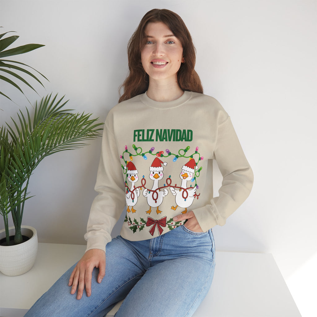 Festive Holiday Sweatshirt - Merry Christmas Crewneck, Cozy Winter Apparel, Ugly Sweater Alternative, Gift Idea for Her and Him