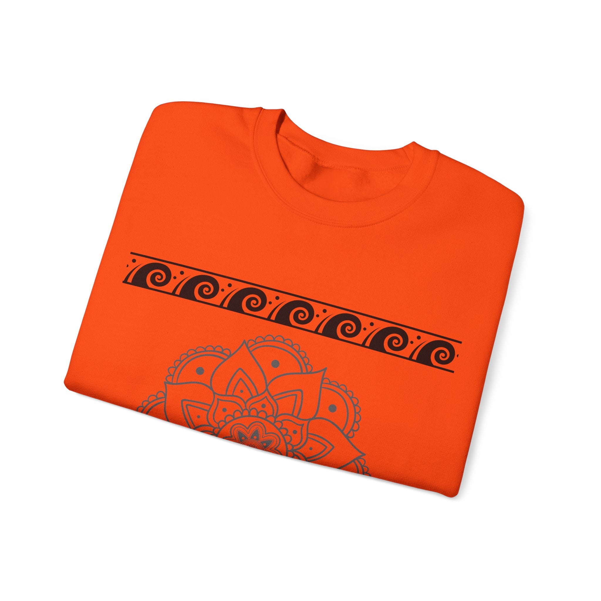 Mandala Design Crewneck Sweatshirt | Cozy Unisex Sweatshirt for Relaxation, Gift for Friends, Everyday Wear, Festival Apparel