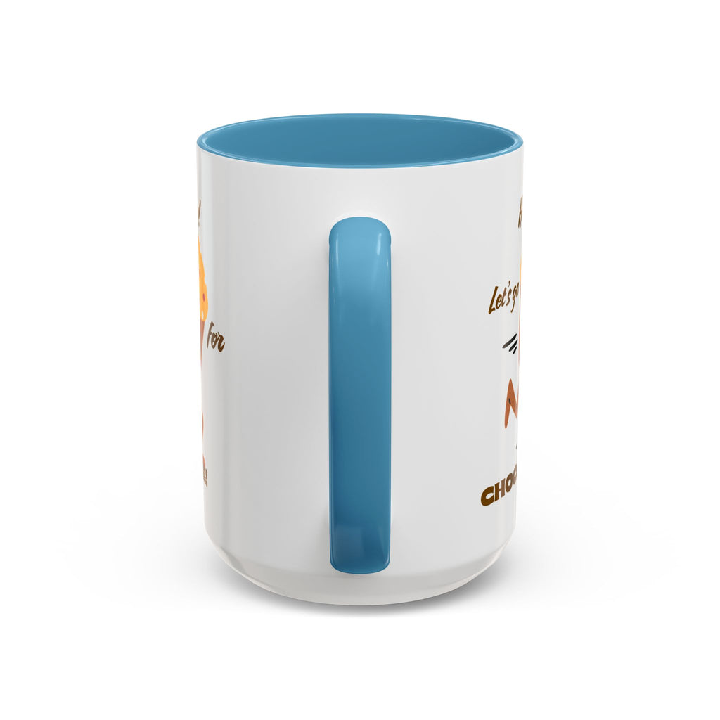 Chocolate Lover's Accent Coffee Mug - Fun Mug for Coffee, Gift for Bakers, Cute Kitchen Decor, Dessert Enthusiast