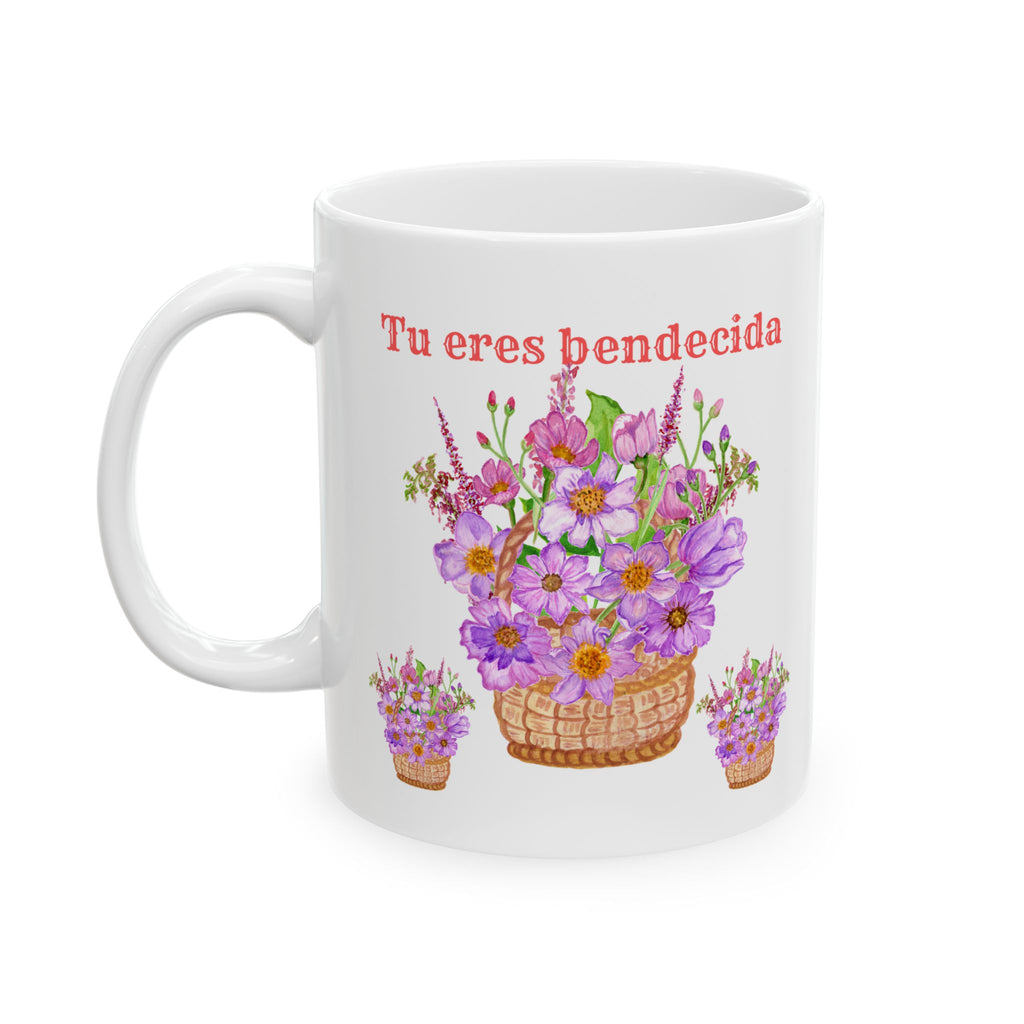 Charming Floral Ceramic Mug, Gift for Her, Coffee Lover, Tea Mug, Mother's Day Gift, Personalized Pottery, Home Decoration