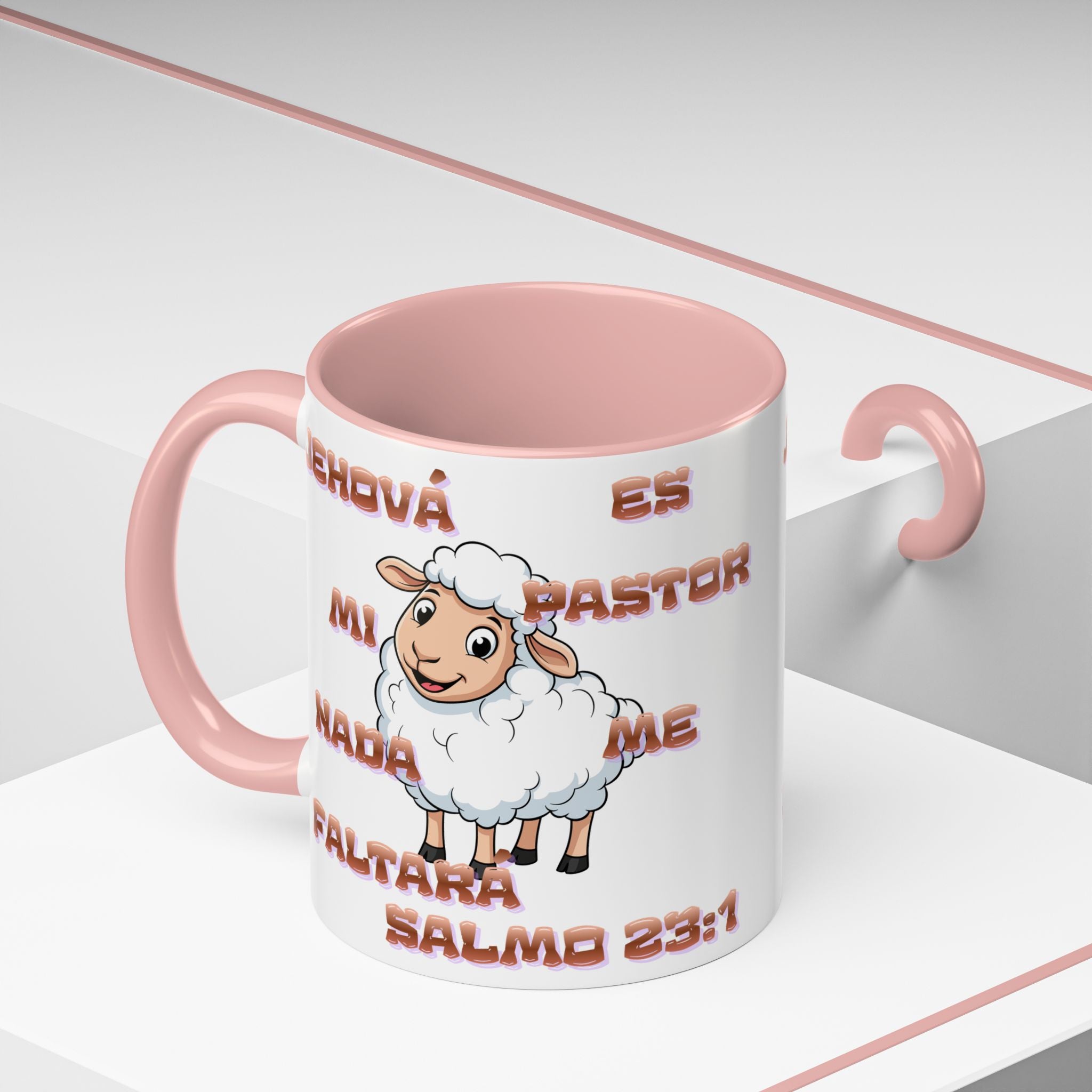 Jehová Es Mi Pastor Coffee Mug — Salmo 23:1 Spanish Christian Accent Mug