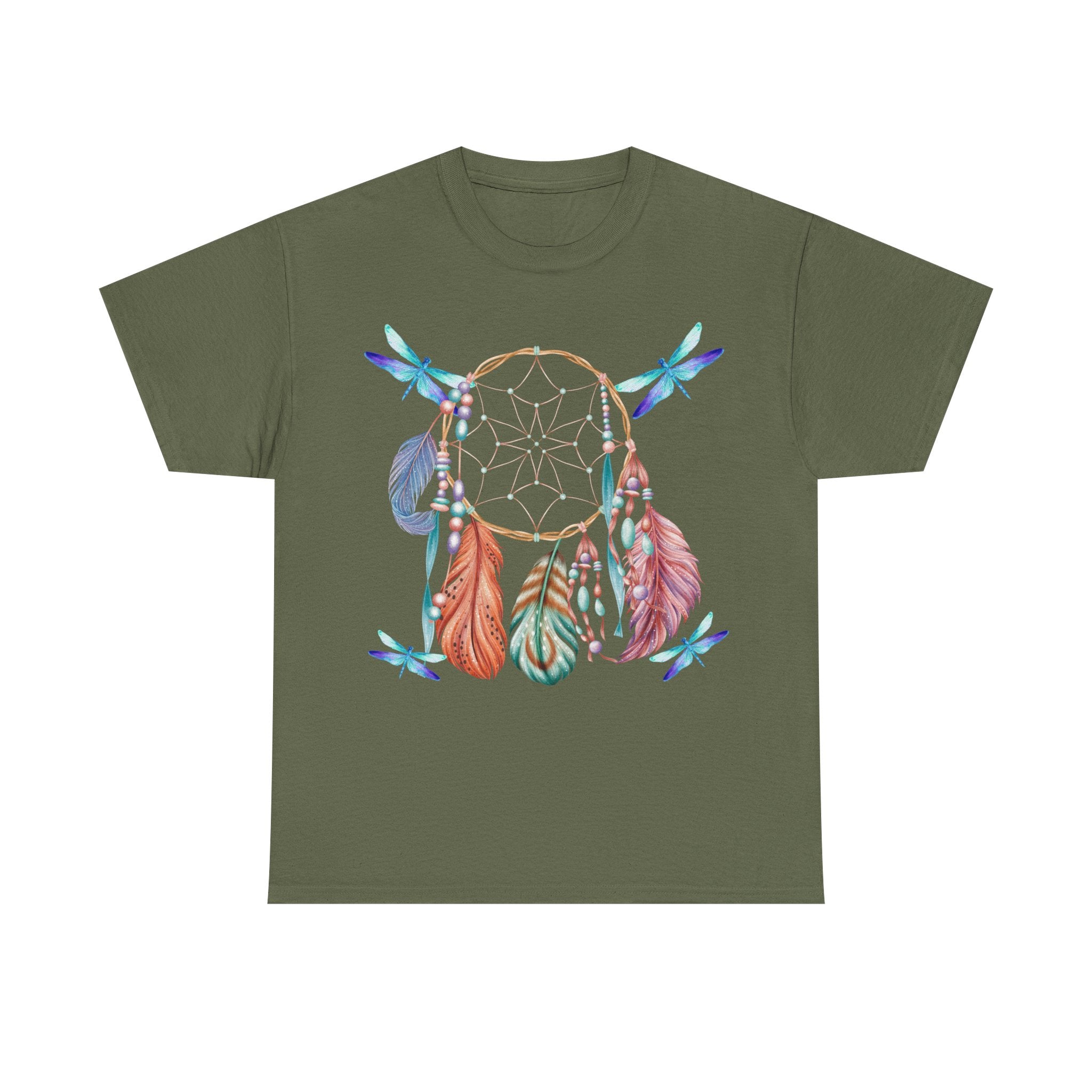 Dreamcatcher Feather T-Shirt — Boho Tribal Feather Graphic Tee