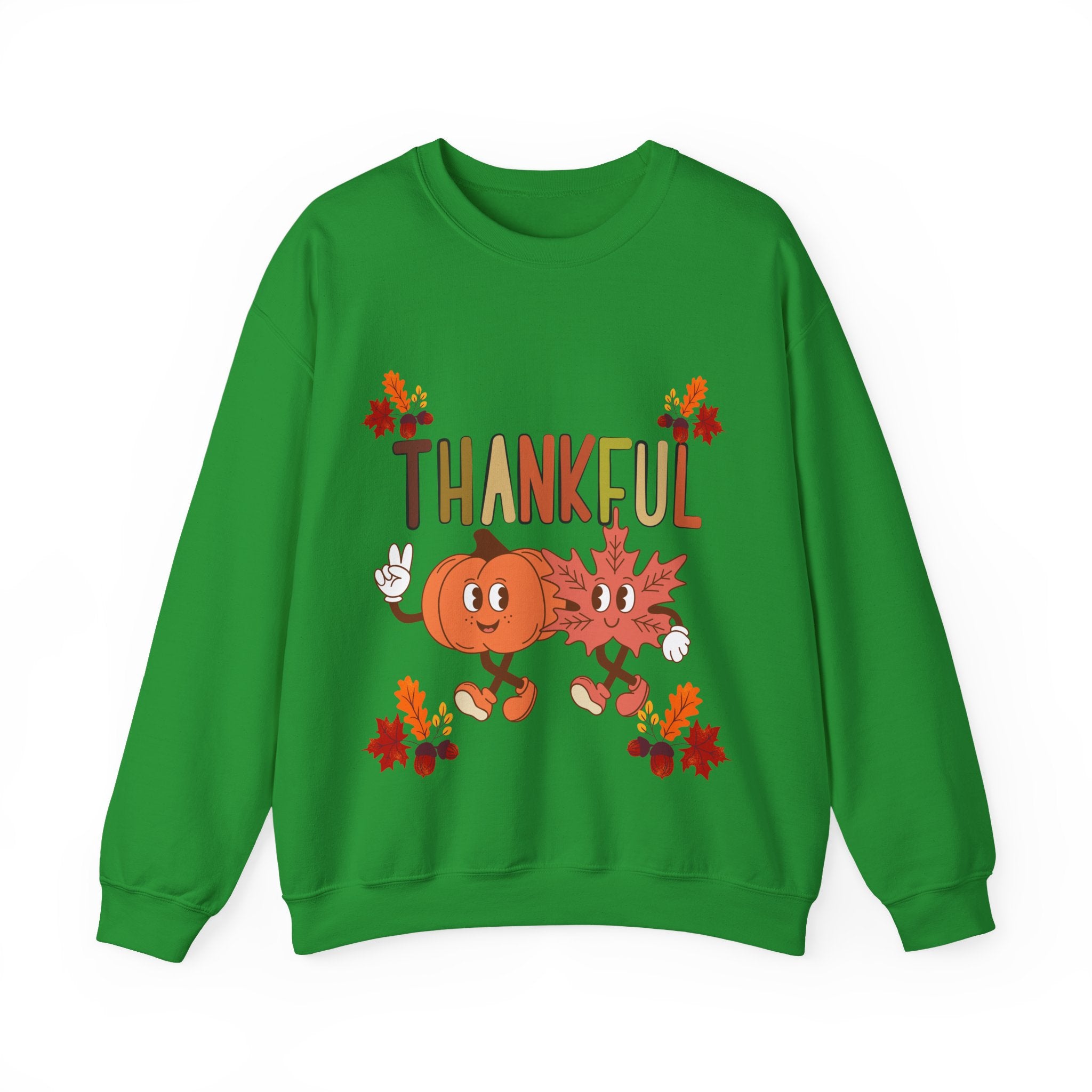 Thankful Autumn Crewneck Sweatshirt, Cozy Fall Sweater, Unisex Sweatshirt, Thanksgiving Gift, Cute Seasonal Apparel