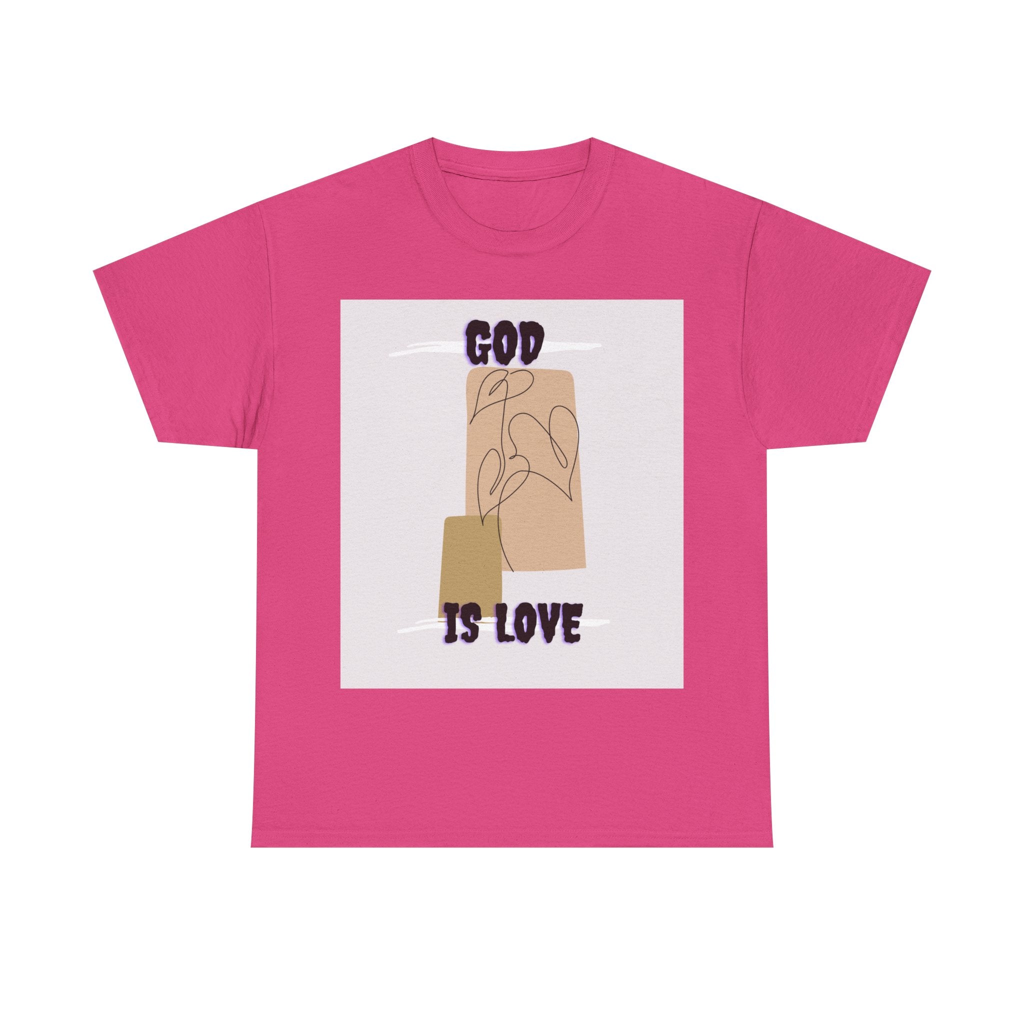God Is Love Unisex Heavy Cotton Tee, Inspirational T-Shirt, Faith-Based Apparel, Christian Gift, Everyday Wear