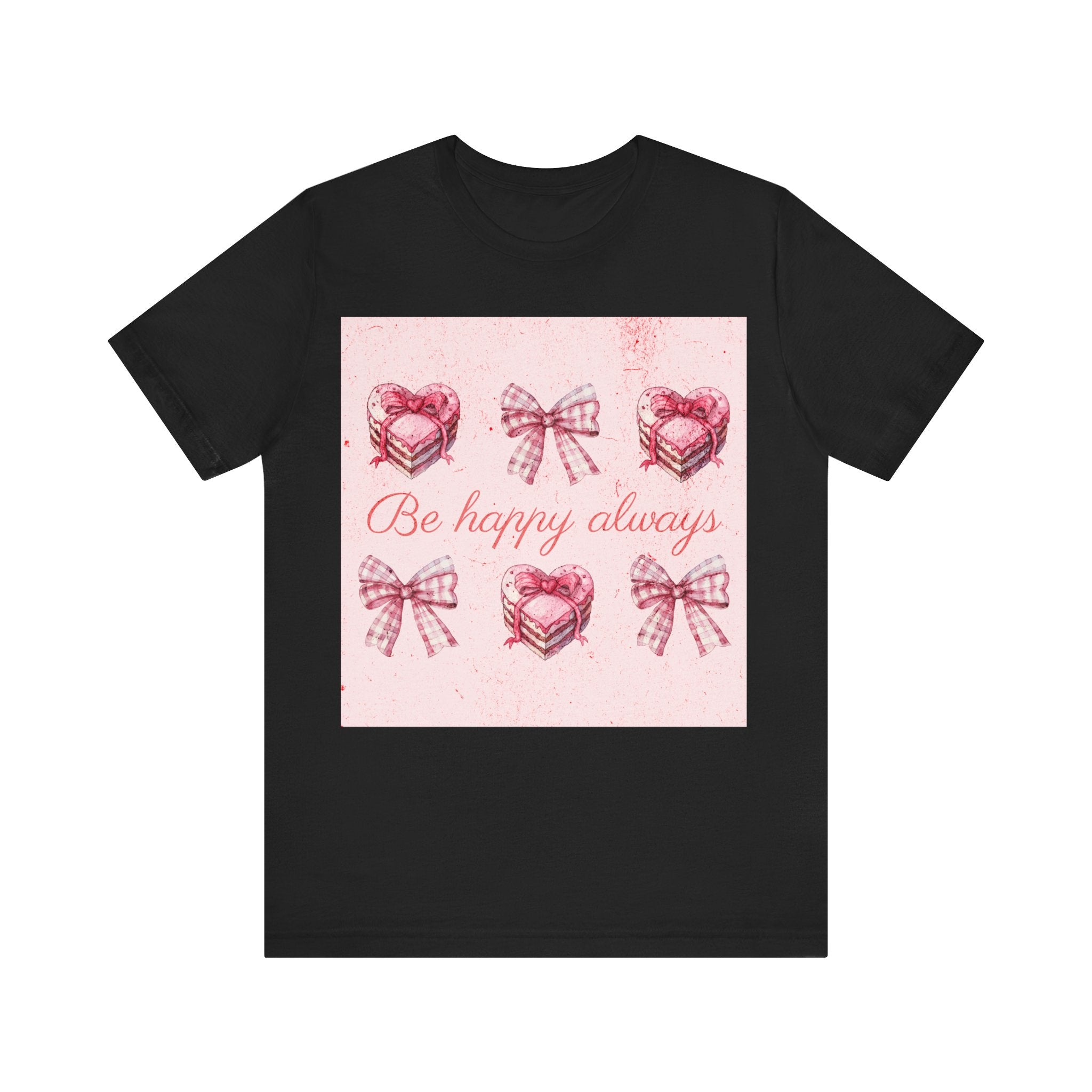 Happy Hearts Tee, Casual Gift T-Shirt, Positive Vibes Shirt, Birthday Outfit, Everyday Wear, Cheerful Top