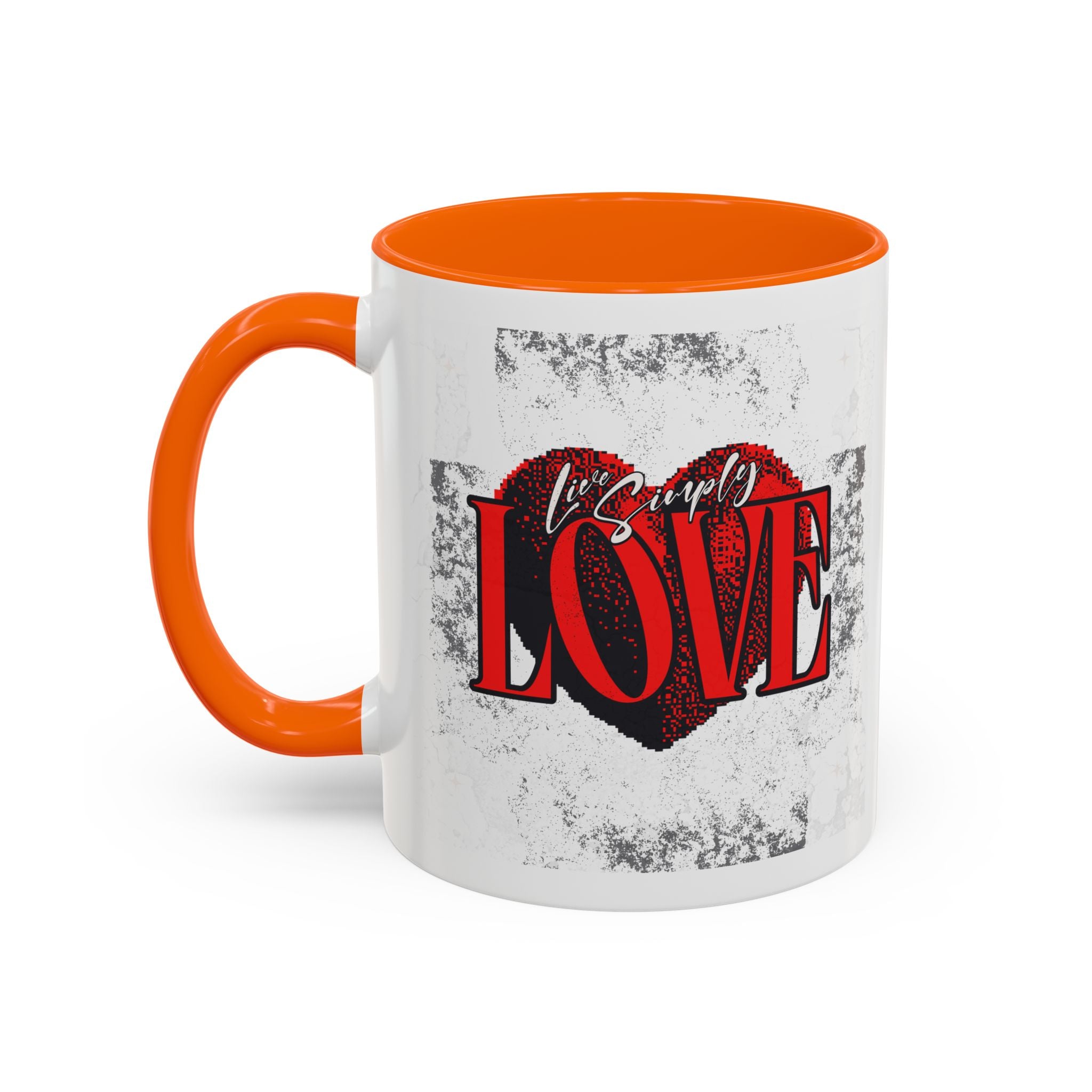 Love Accent Coffee Mug - Perfect Gift for Valentine's Day, Romantic Gift, Heart Mug, Coffee Lovers, Personalized Mug