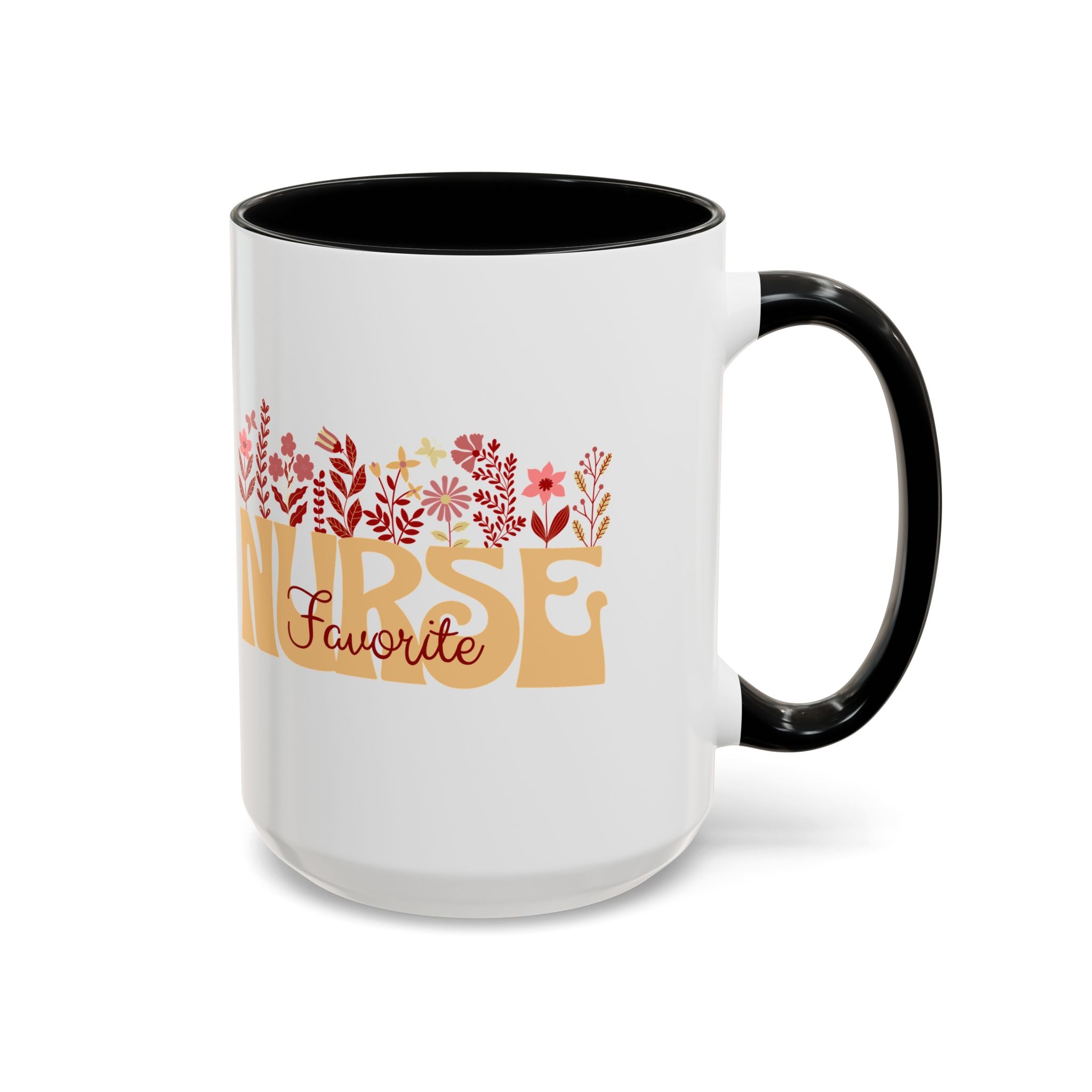 Nurse Favorite Coffee Mug | Floral Mug for Nurses | Gift for Nurse Appreciation Week, Nurses Day, Medical Professionals