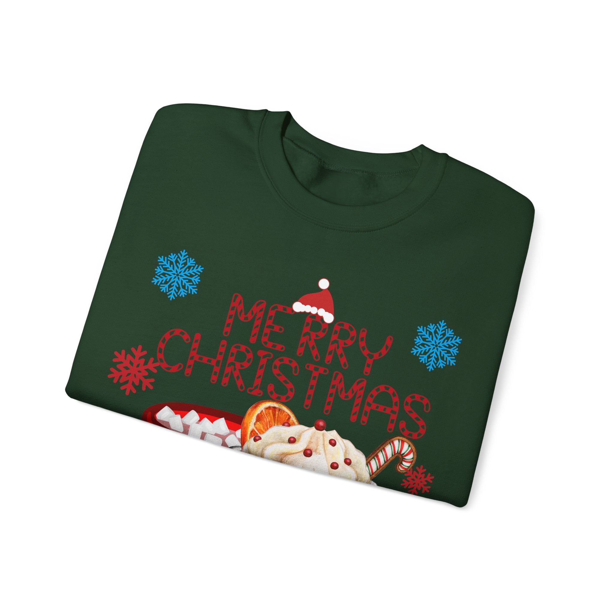 Merry Christmas Hot Cocoa Crewneck Sweatshirt
