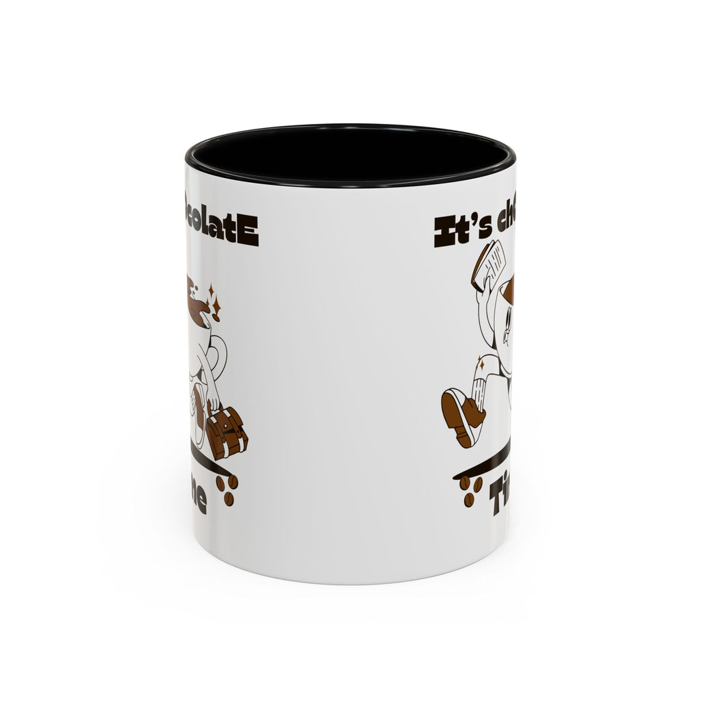 Chocolate Time Coffee Mug, Skateboard Mug, Gift for Coffee Lovers, Fun Mug for Hot Cocoa, Unique Mug for Birthdays, Cute Kitchen Decor