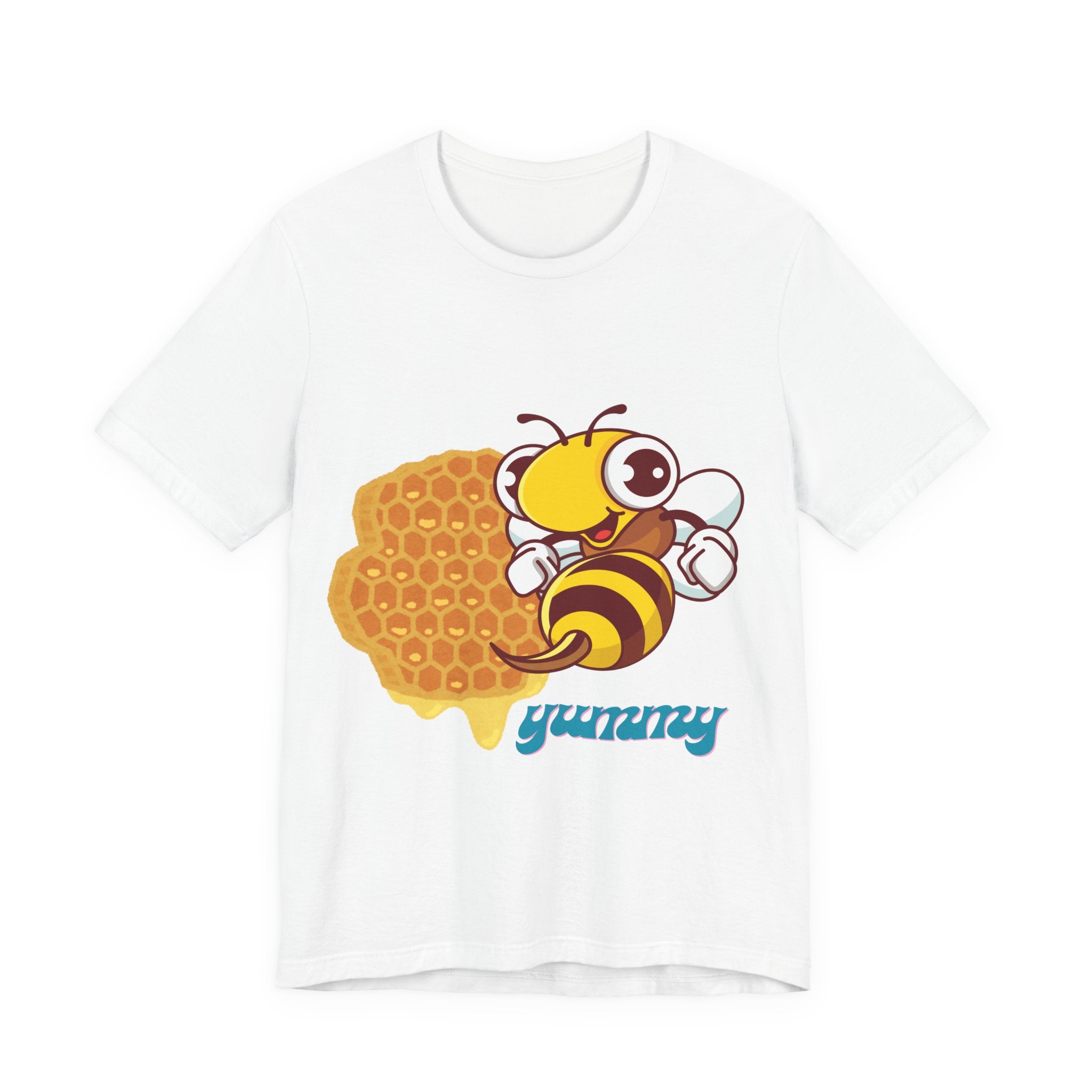 Yummy Bee Graphic Tee, Cute Bee Shirt, Unisex Bee T-Shirt, Gift for Bee Lovers, Honey Themed Apparel