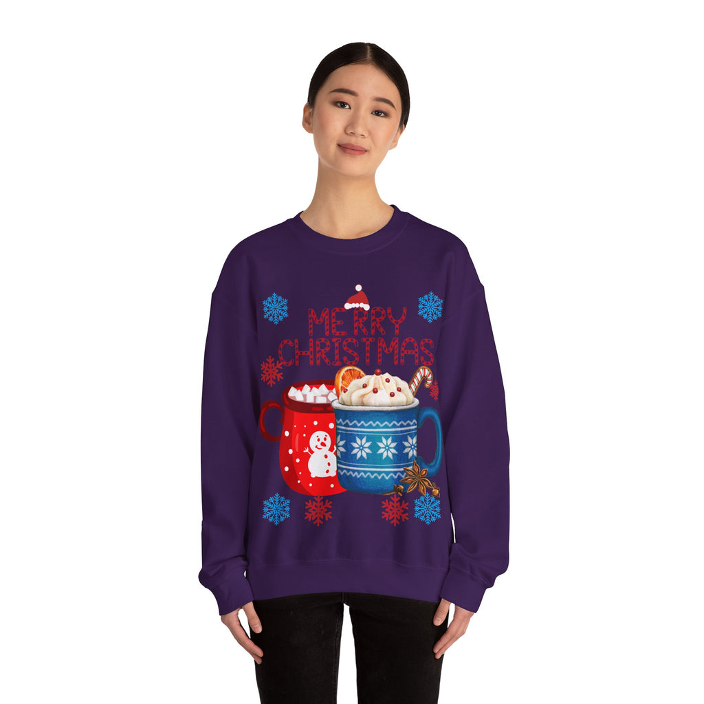 Merry Christmas Hot Cocoa Crewneck Sweatshirt