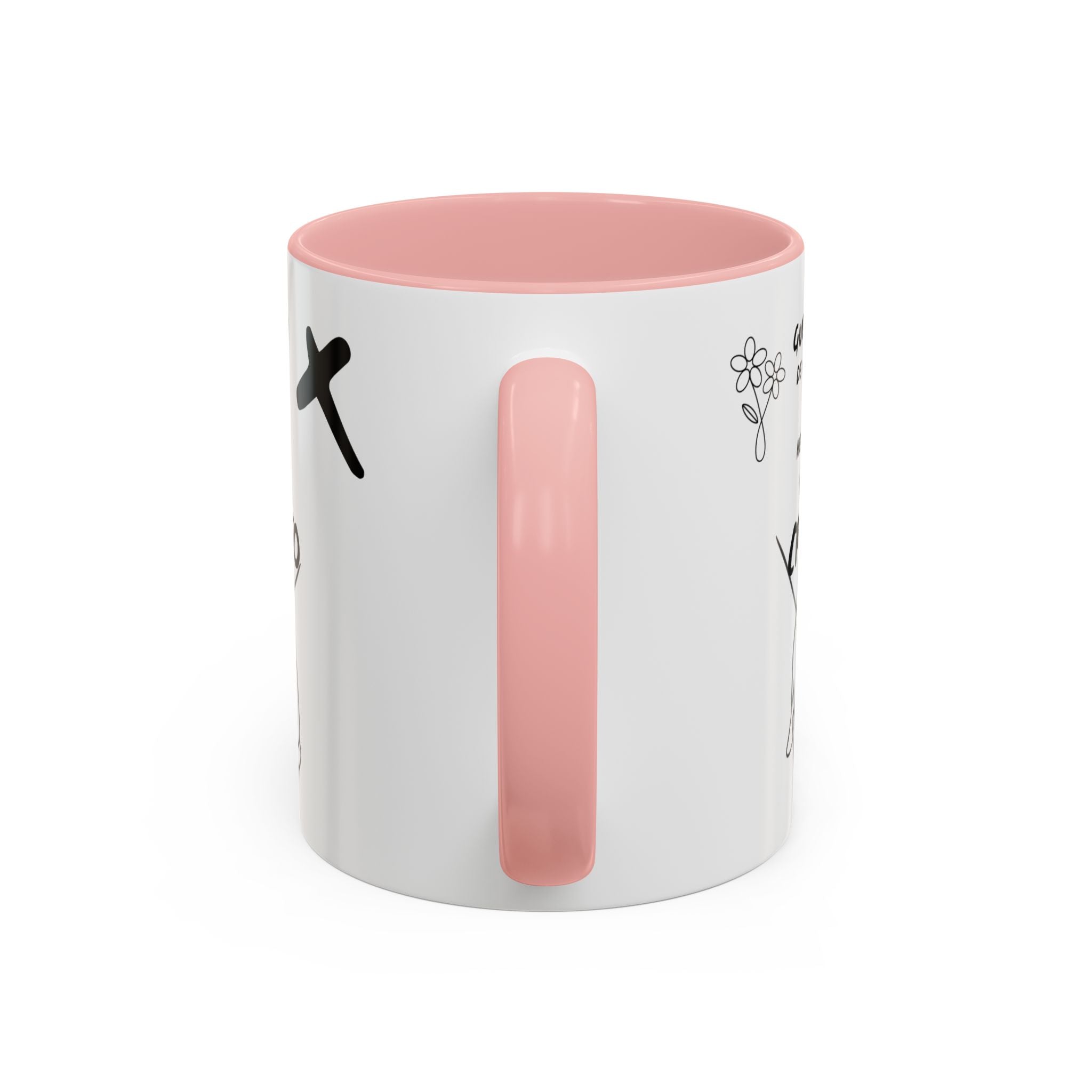 Christian Prayer Warrior Mug — "Guerrera de Oración y Hermana en Cristo" Accent Coffee Cup (11/15oz)