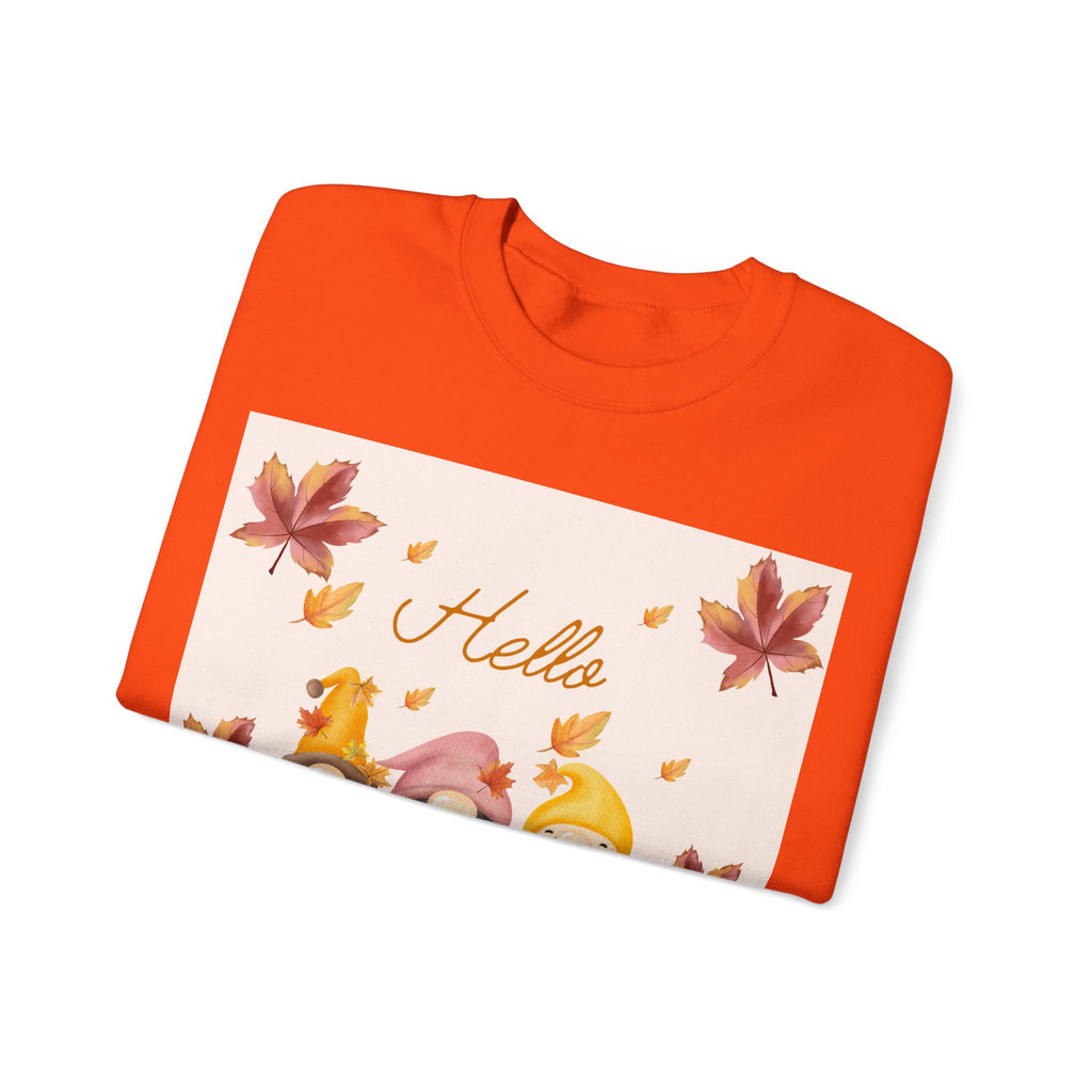 Hello Sunshine Fall Crewneck Sweatshirt, Cozy Autumn Apparel, Unisex Sweatshirt, Perfect for Thanksgiving, Gift for Nature Lovers
