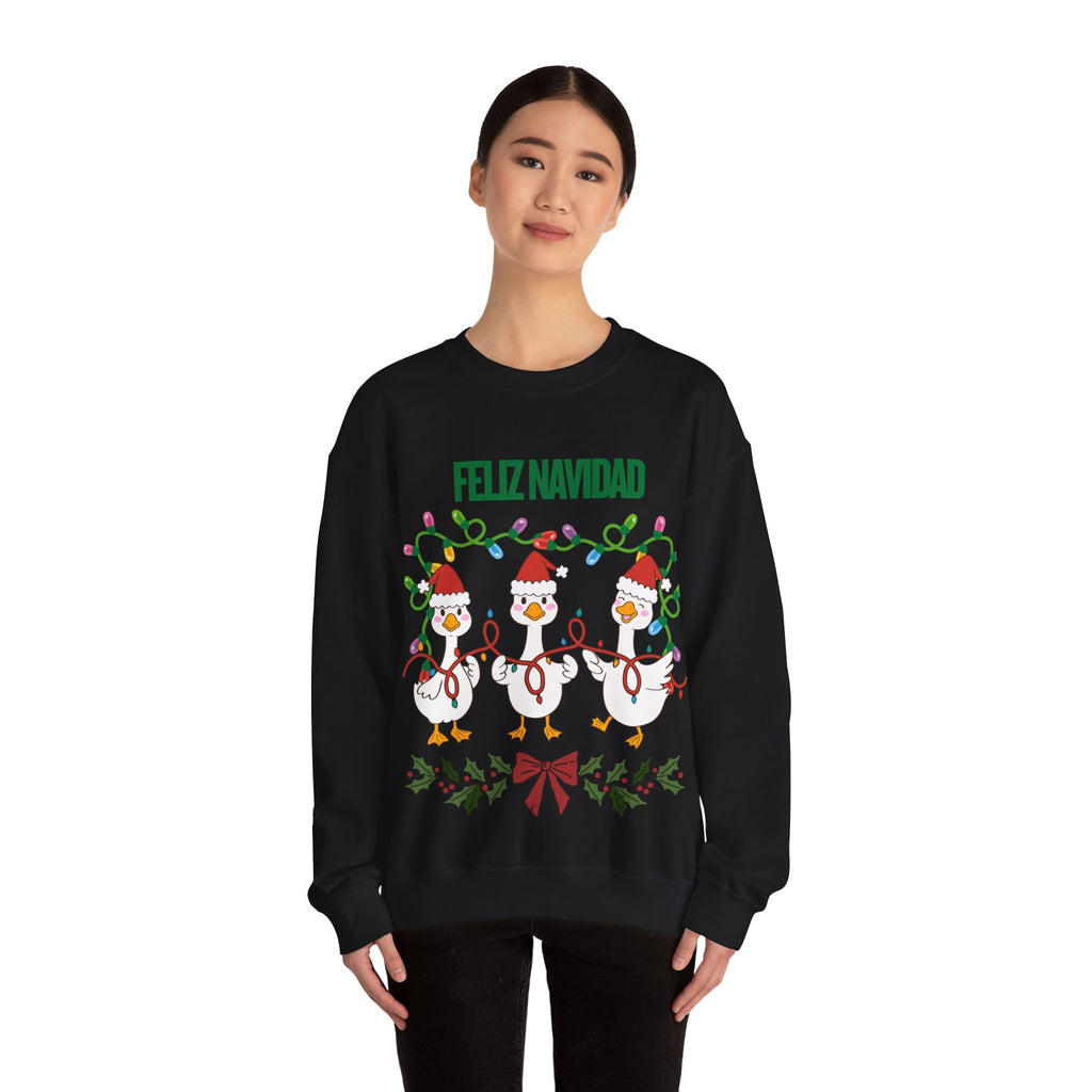 Festive Holiday Sweatshirt - Merry Christmas Crewneck, Cozy Winter Apparel, Ugly Sweater Alternative, Gift Idea for Her and Him