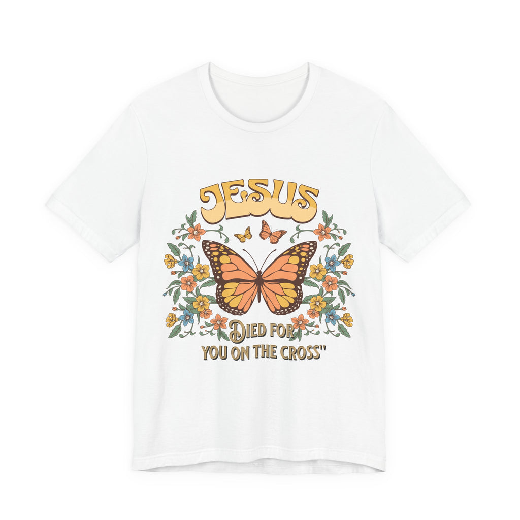 Jesus Butterfly Tee, Vintage Inspired Christian Unisex T-Shirt, Faith Apparel, Religious Gift, Casual Wear
