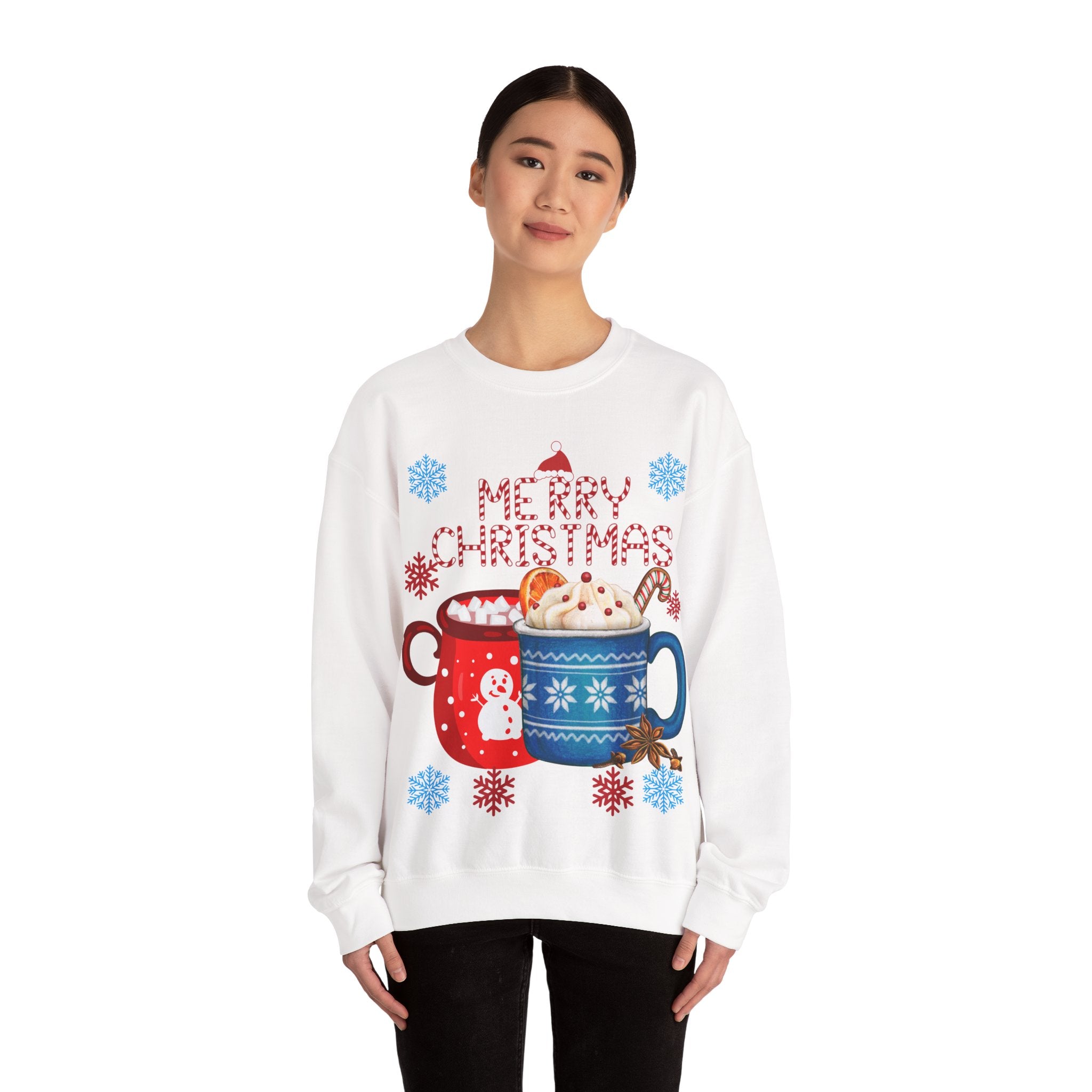 Merry Christmas Hot Cocoa Crewneck Sweatshirt