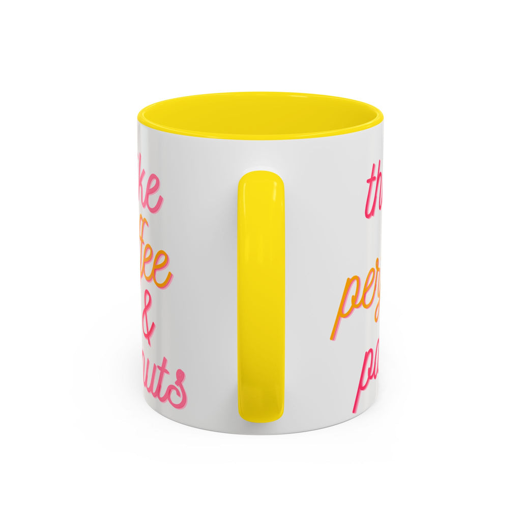 Like Coffee & Donuts Accent Coffee Mug — Cute Donut & Coffee Cup Design (11/15oz)