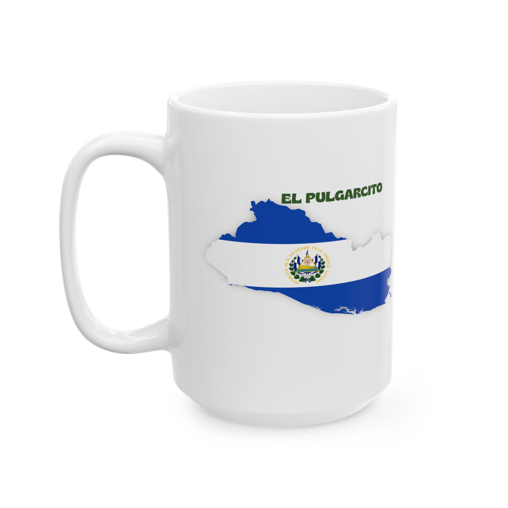 El Salvador Map Flag Ceramic Mug — Salvadoreno Pride 11oz/15oz